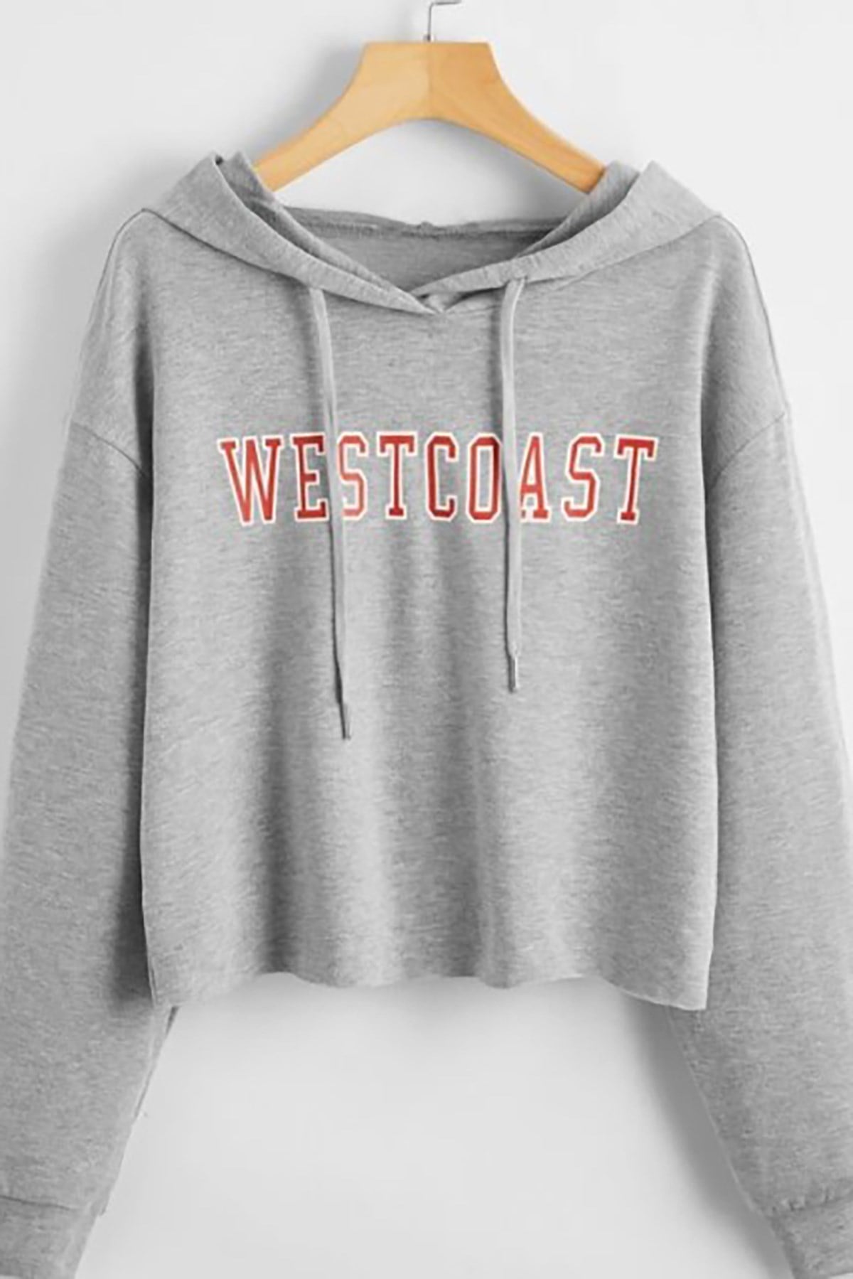 Mad Girls Grey Hoodie Sweatshirt MG809