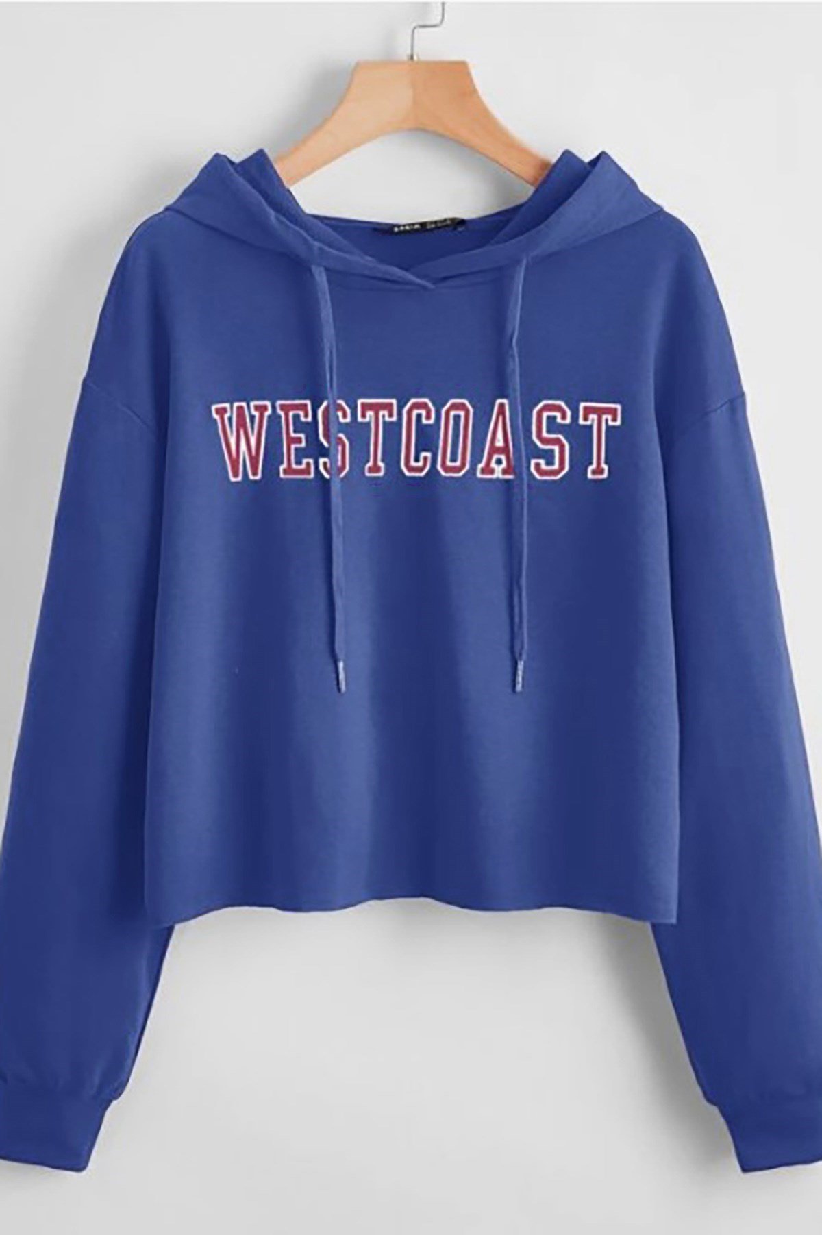 Mad Girls Blue Hoodie Sweatshirt MG809