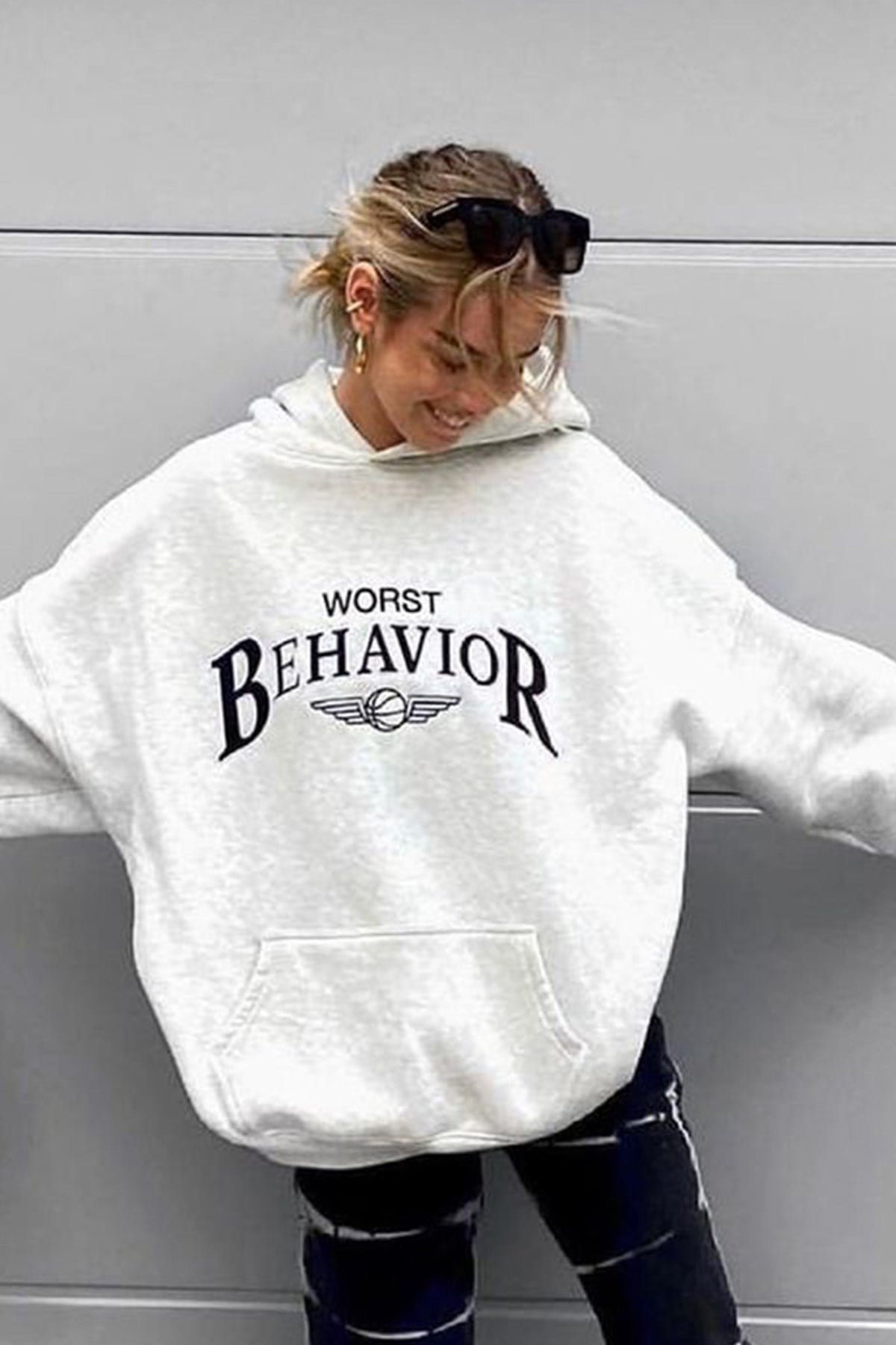 Mad Girls Karmelanj Kadın Sweatshirt MG853