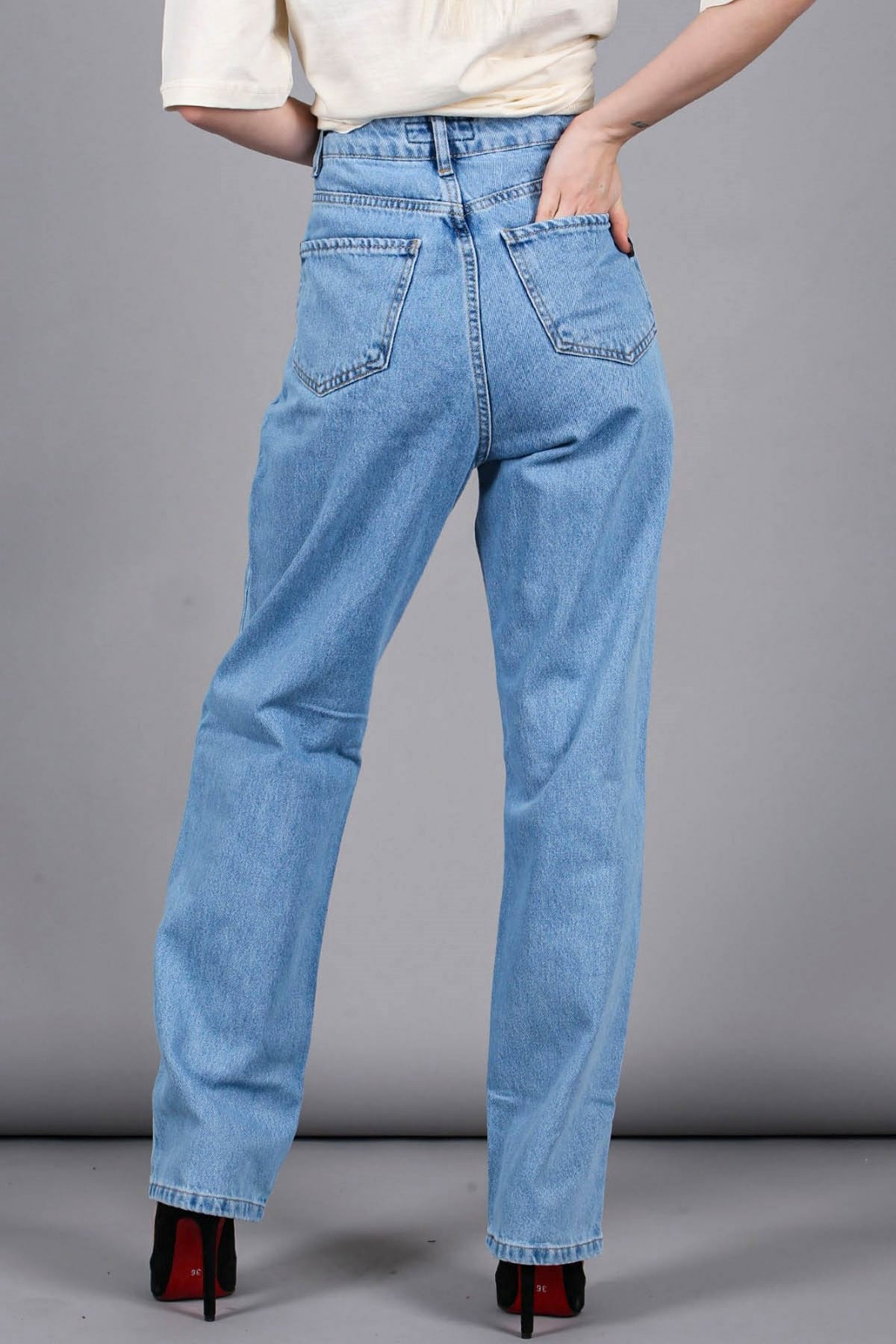 Mad Girls Blue Palazzo Jeans Mg1154