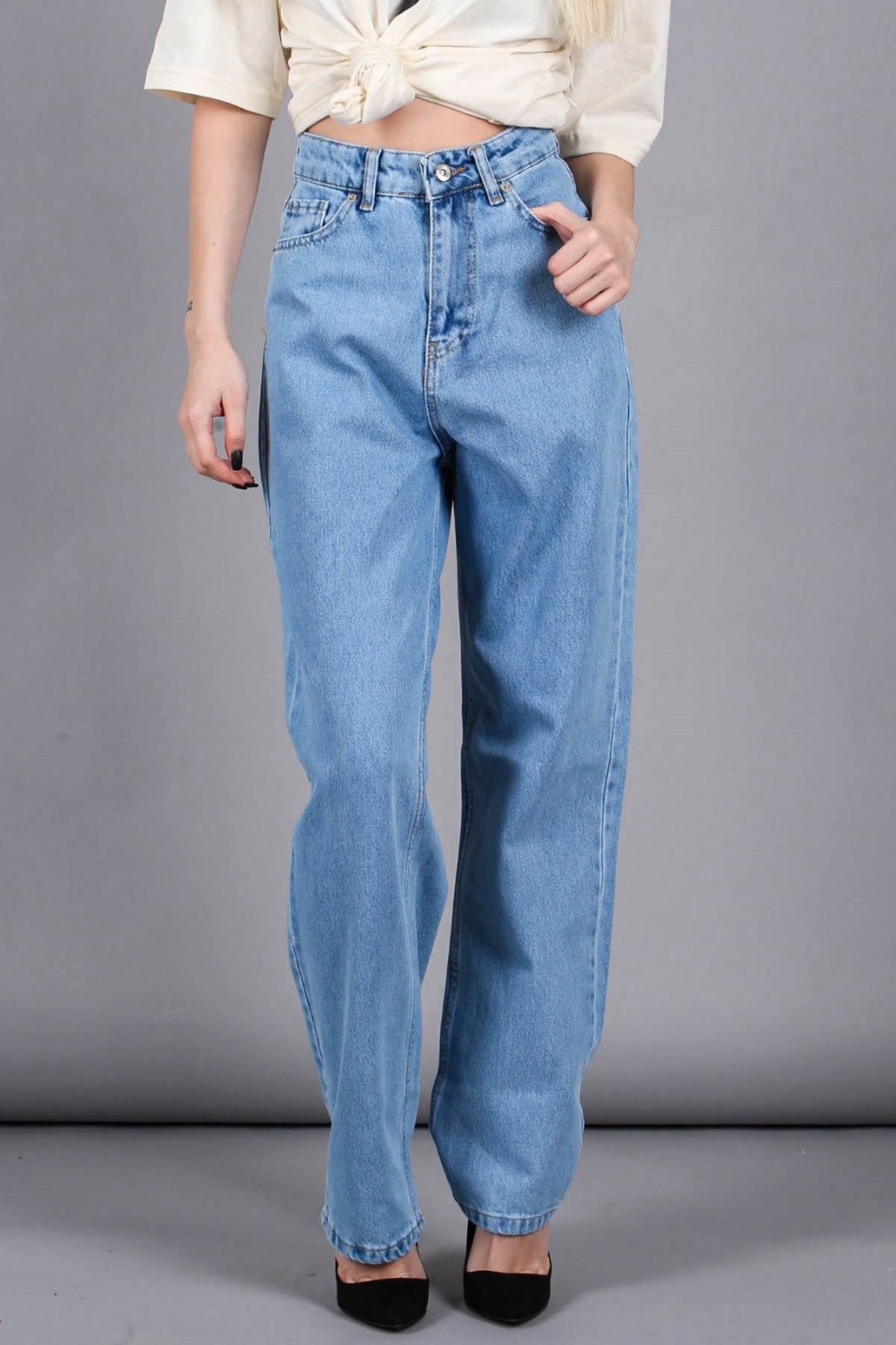 Mad Girls Blue Palazzo Jeans Mg1154
