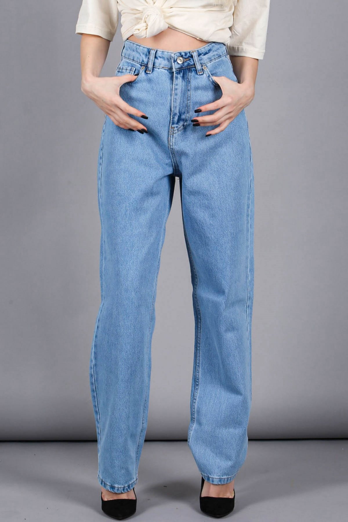 Mad Girls Blue Palazzo Jeans Mg1154