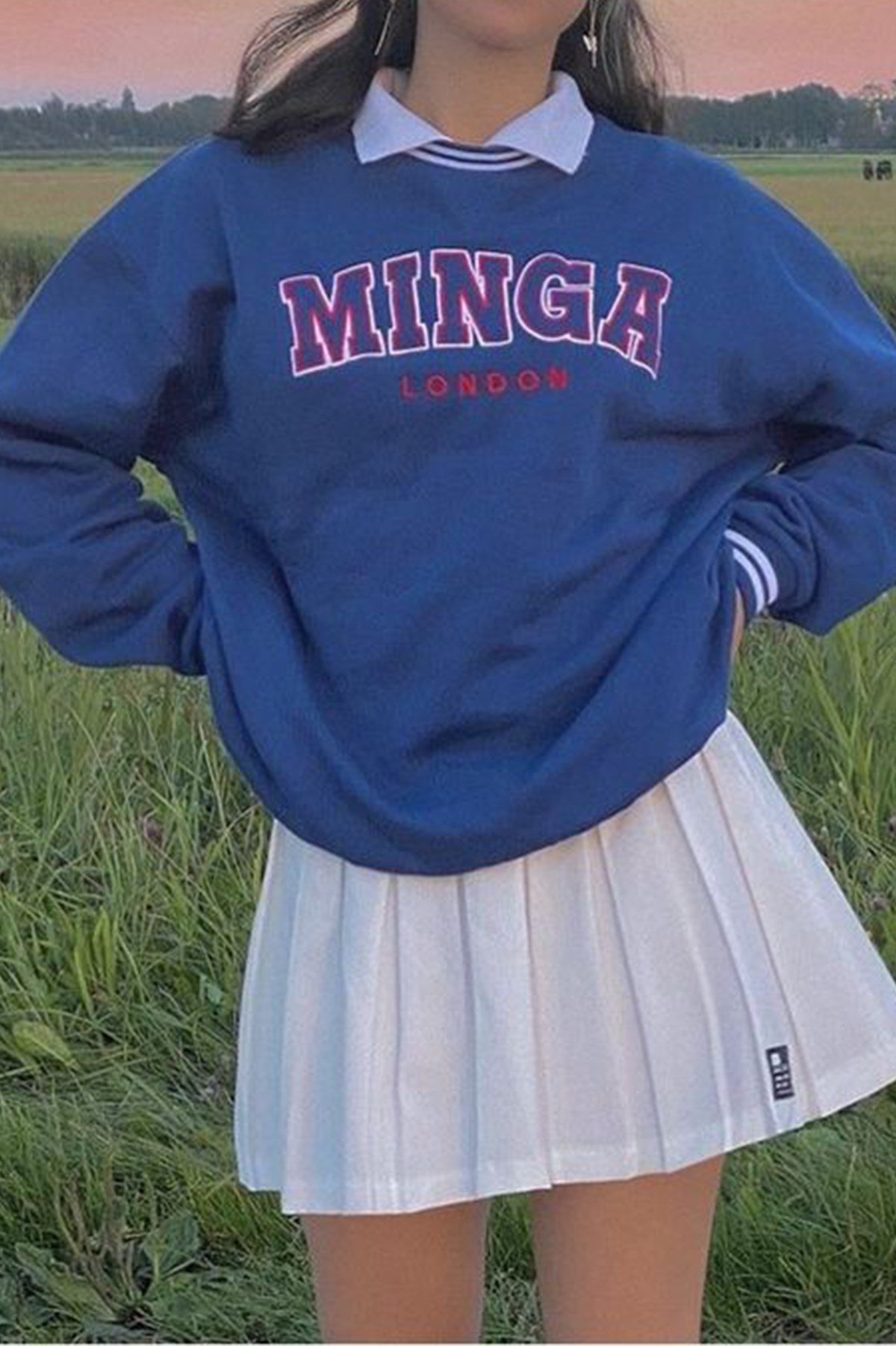 Mad Girls Mavi Sweatshirt MG1184
