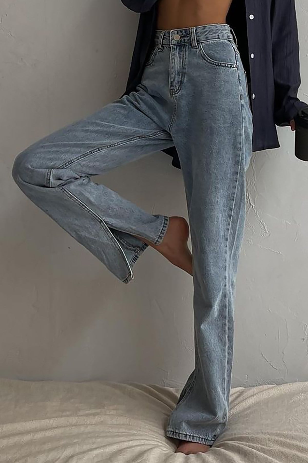 Mad Girls Mavi Yırtık Jean MG1384
