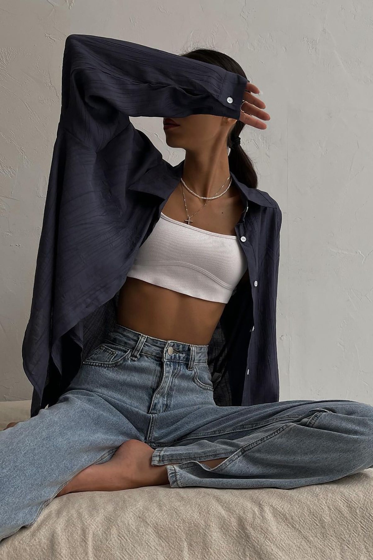 Mad Girls Mavi Yırtık Jean MG1384