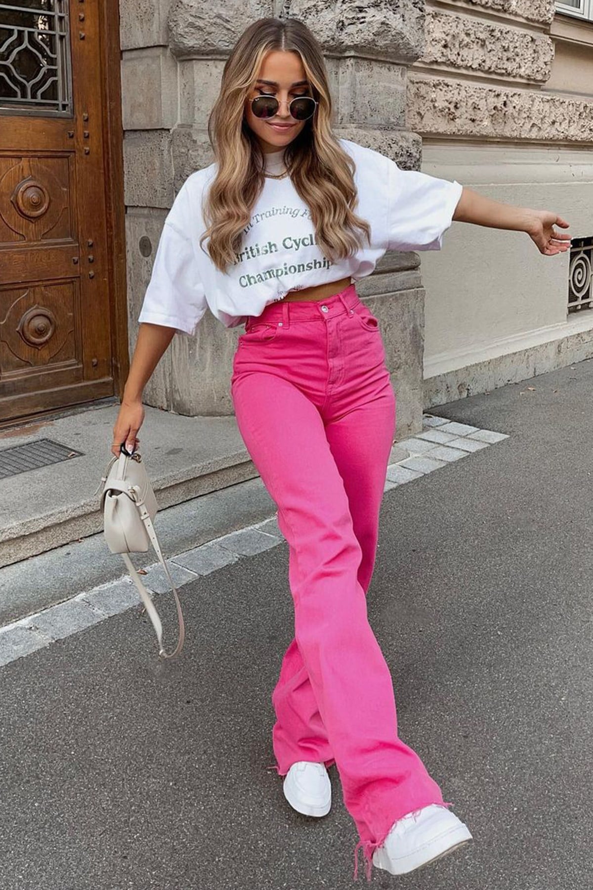 Mad Girls Pembe Palazzo Jean Mg1189