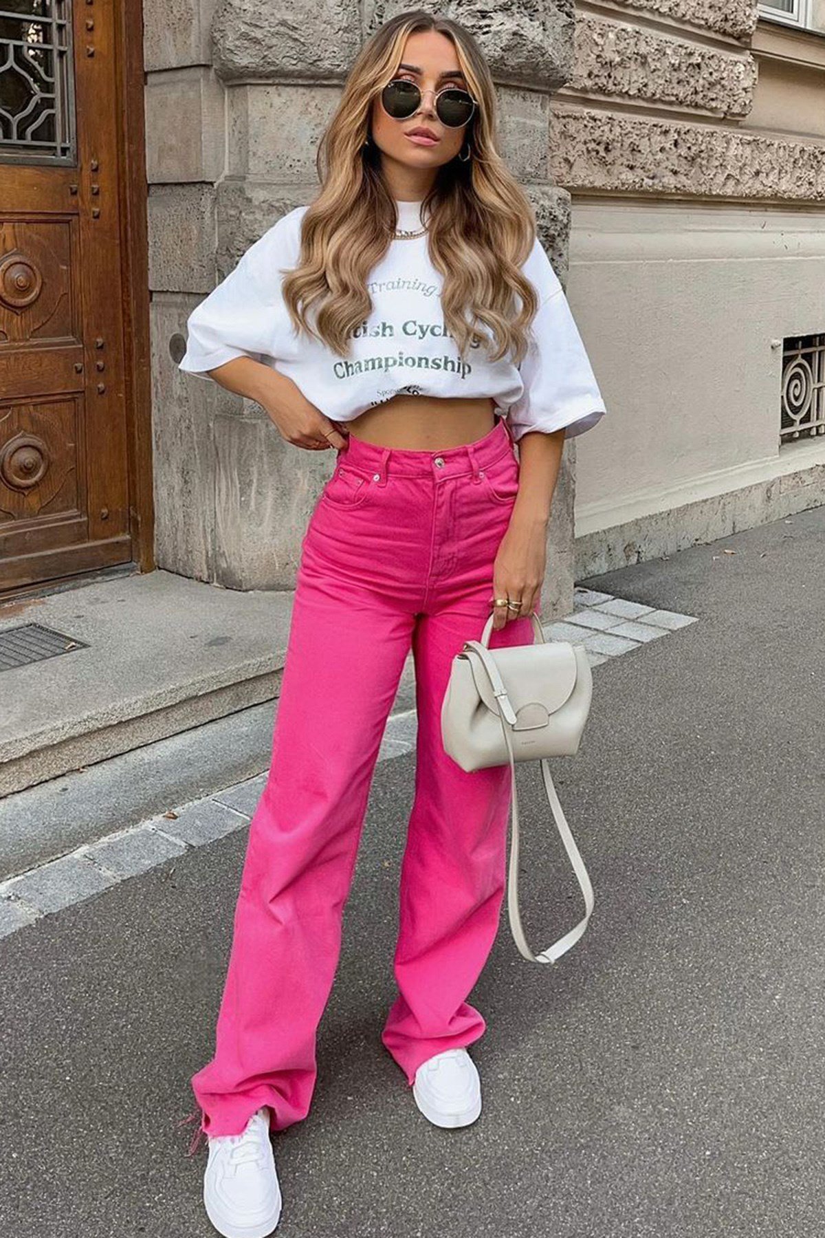 Mad Girls Pembe Palazzo Jean Mg1189
