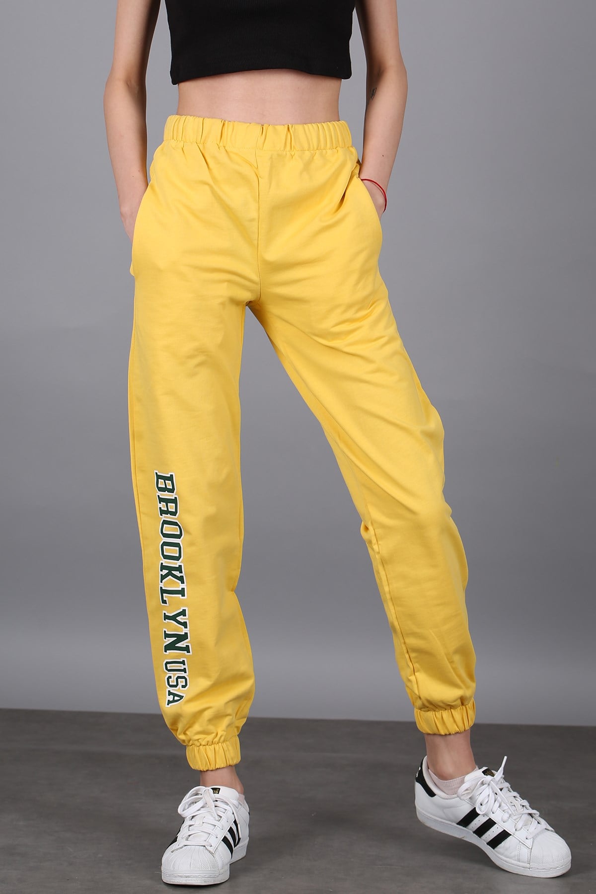 Mad Girls Yellow Sweatpants MG1102