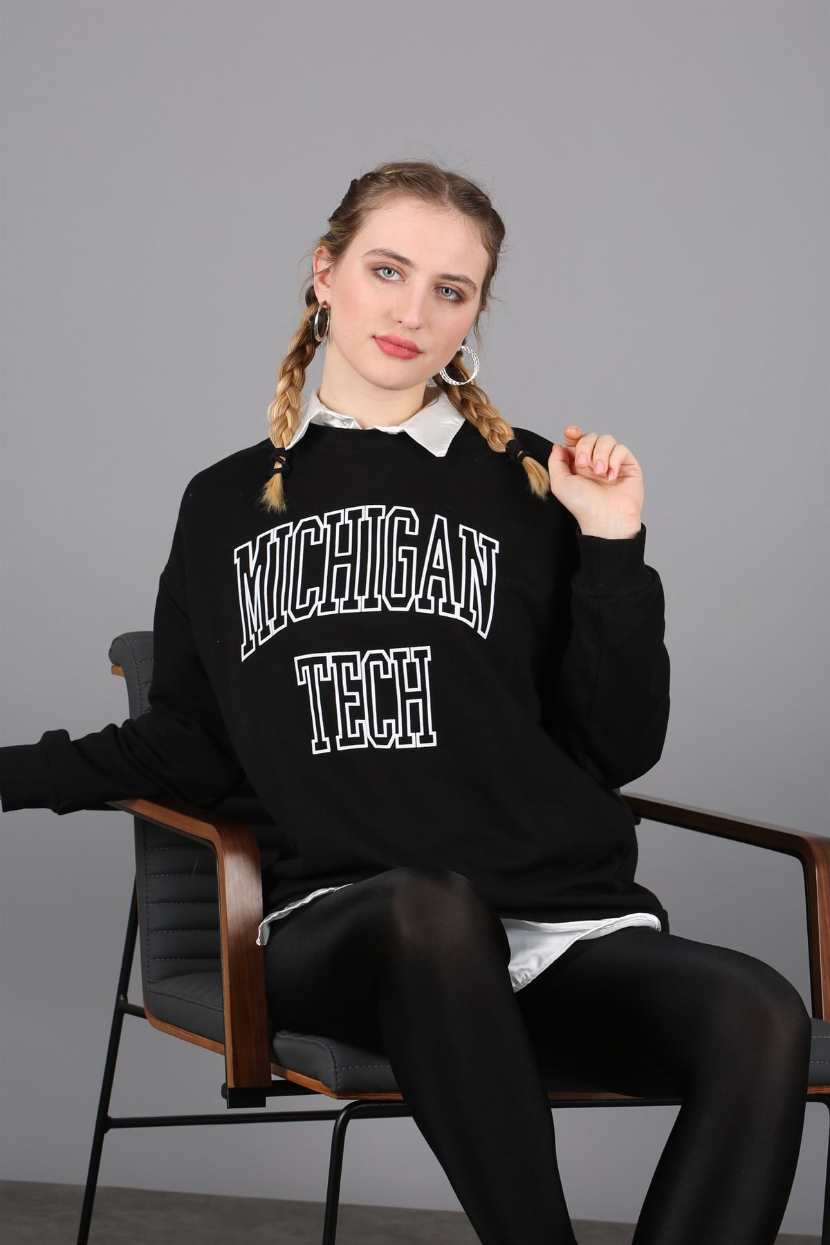Mad Girls Anthracite Sweatshirt MG922