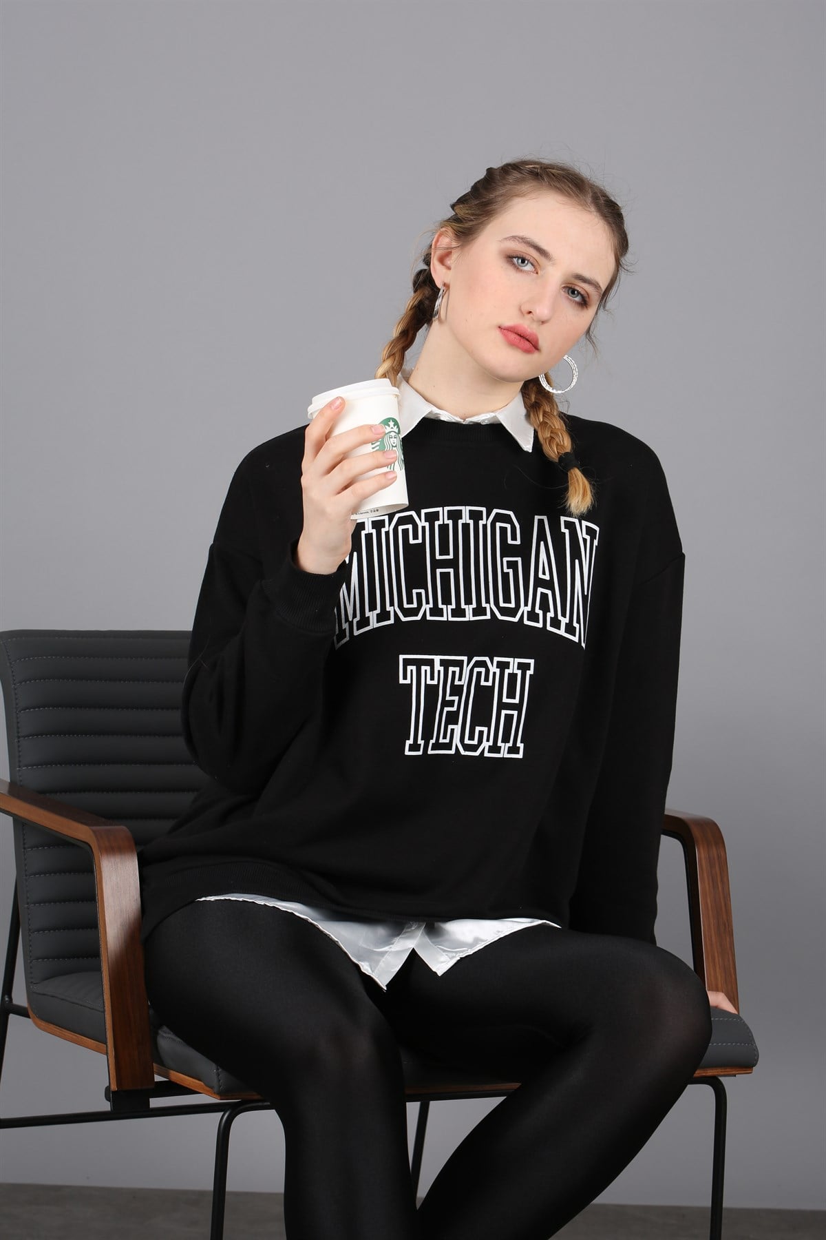 Mad Girls Anthracite Sweatshirt MG922