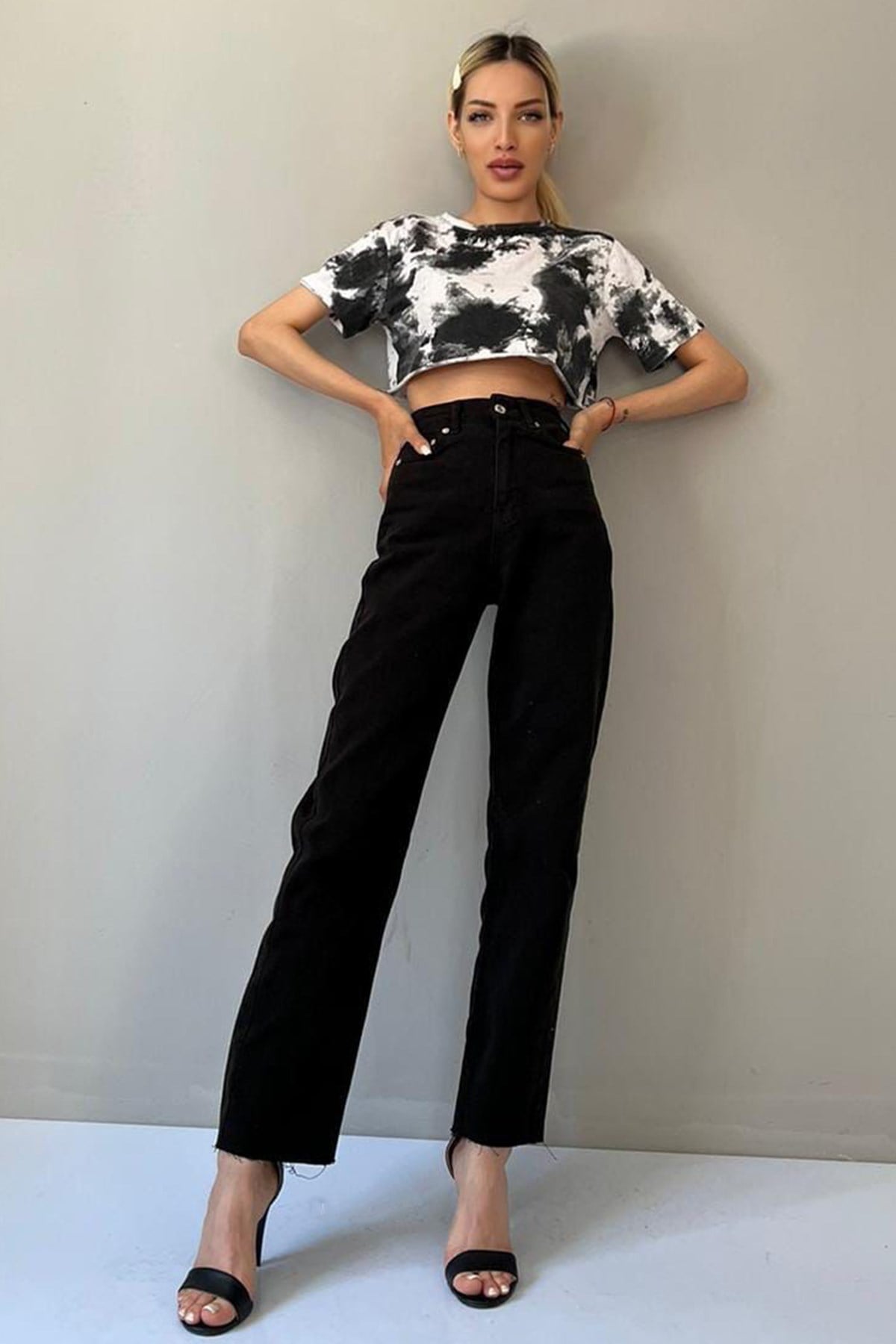 Mad Girls Black Palazzo Jeans Mg1189
