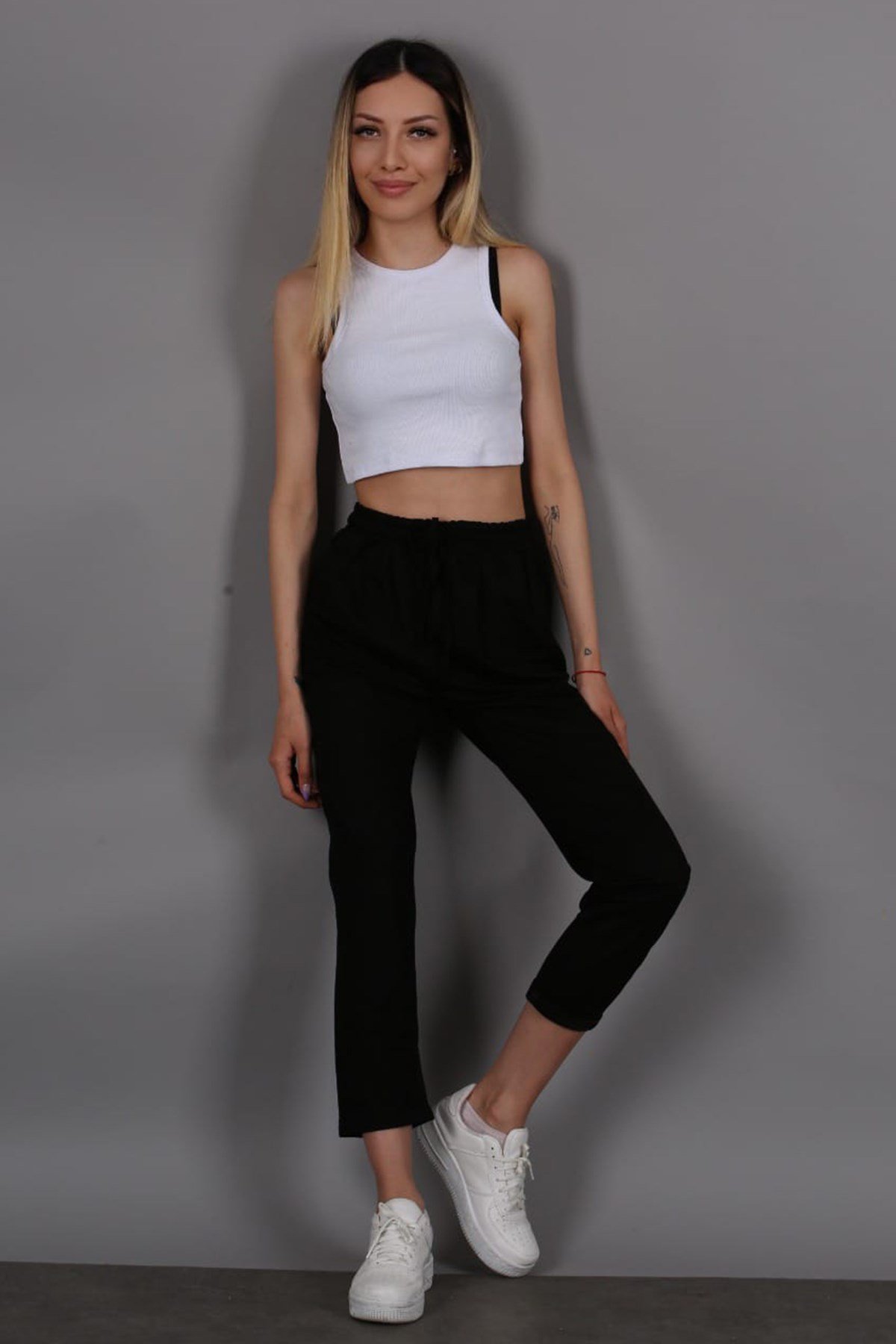 Mad Girls Black Trousers Mg1098