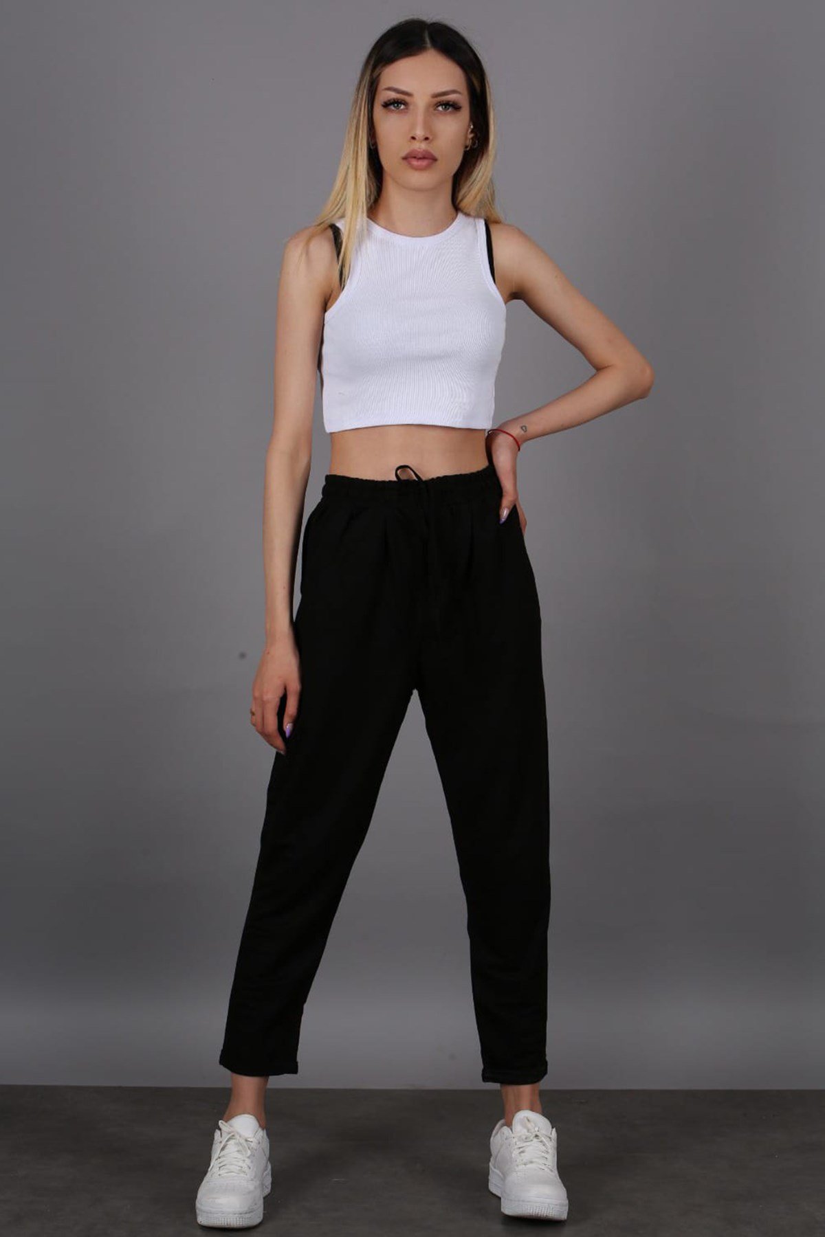 Mad Girls Black Trousers Mg1098