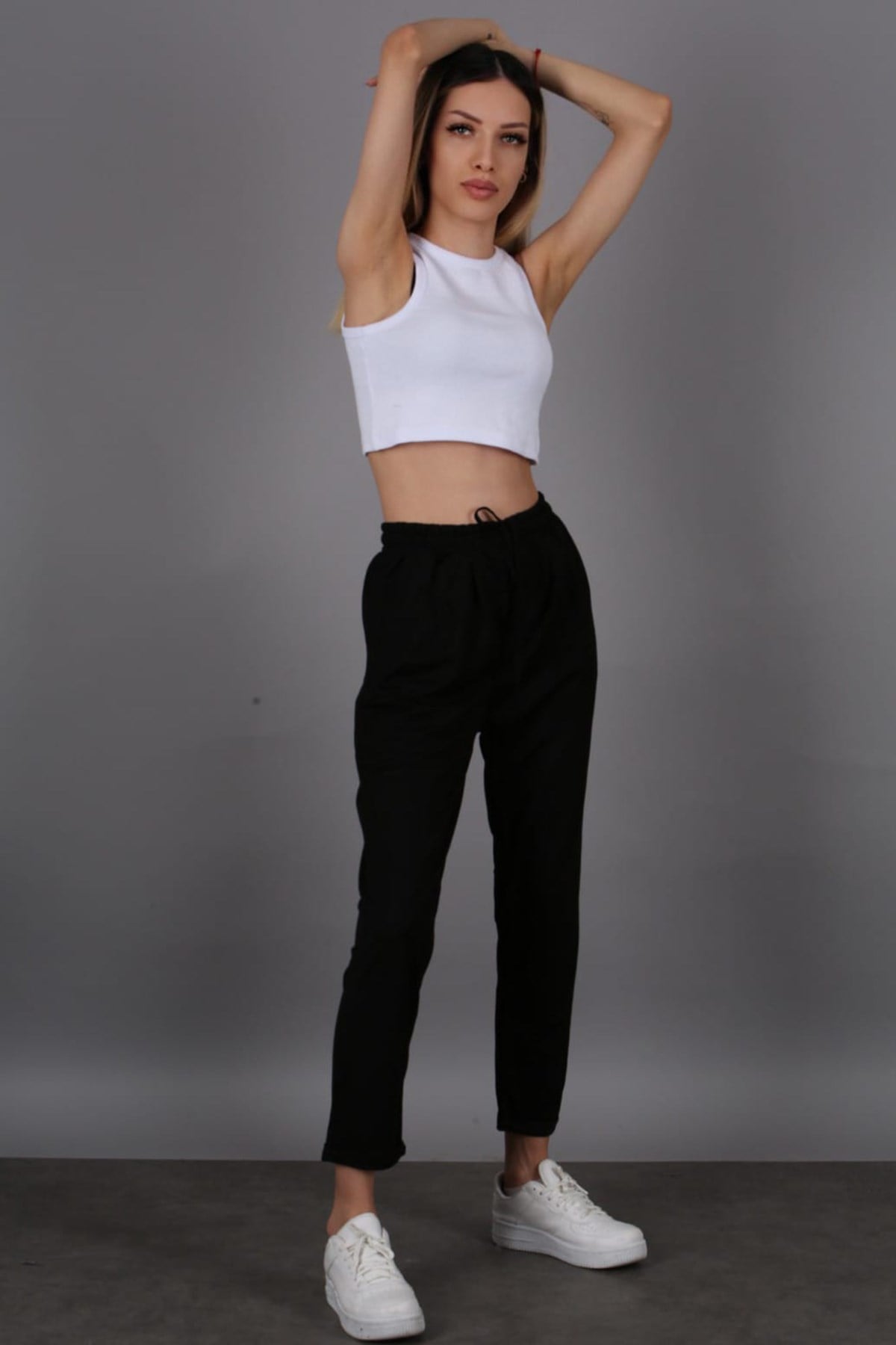 Mad Girls Black Trousers Mg1098