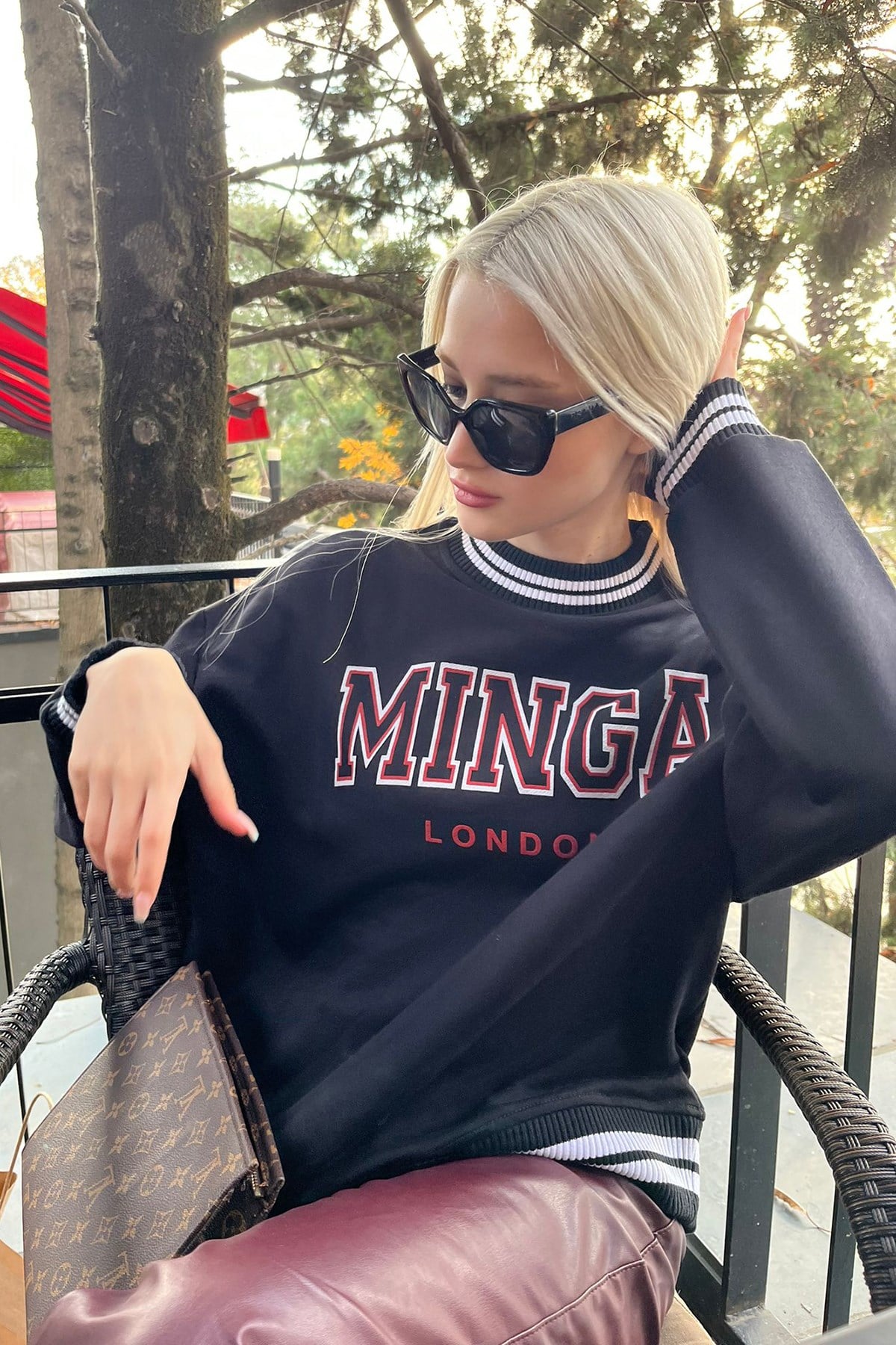 Mad Girls Black Sweatshirt MG1146