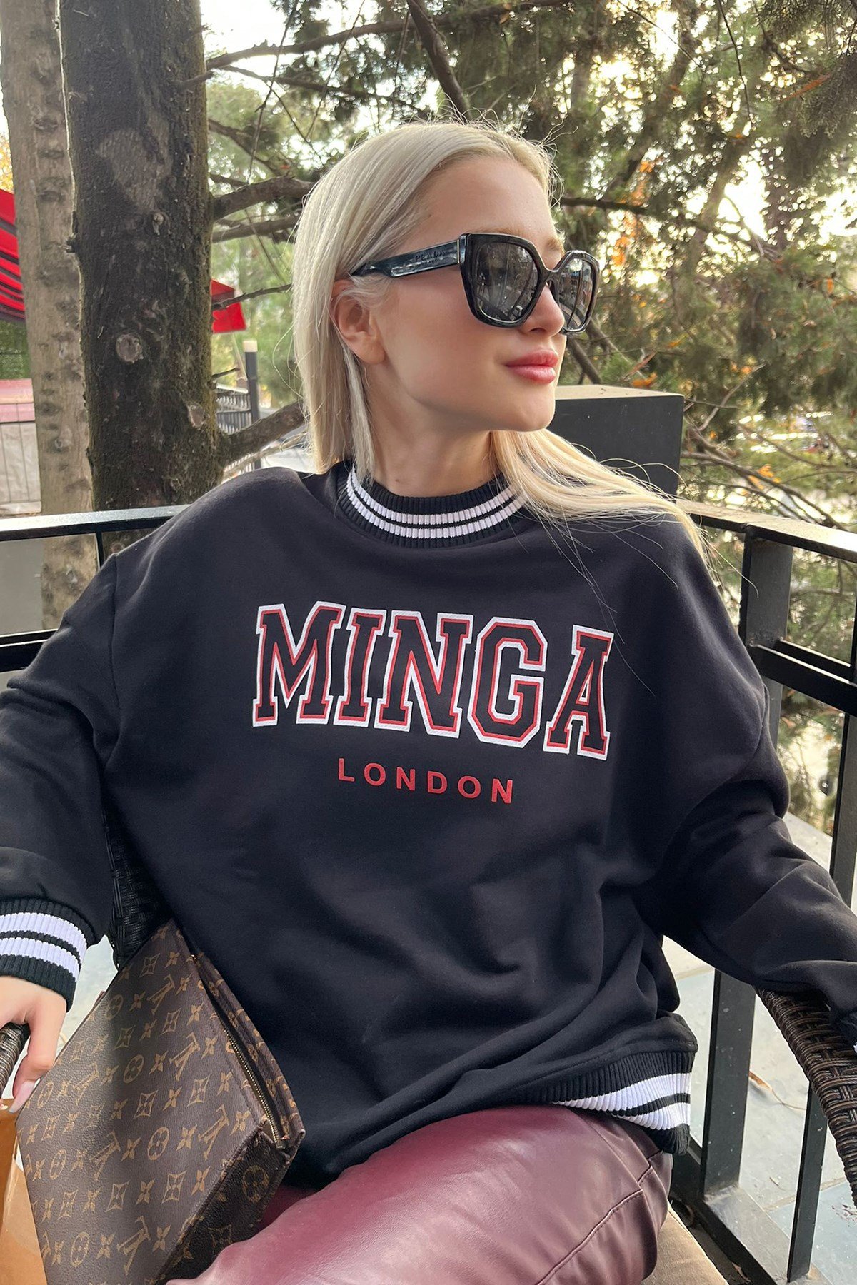 Mad Girls Black Sweatshirt MG1146