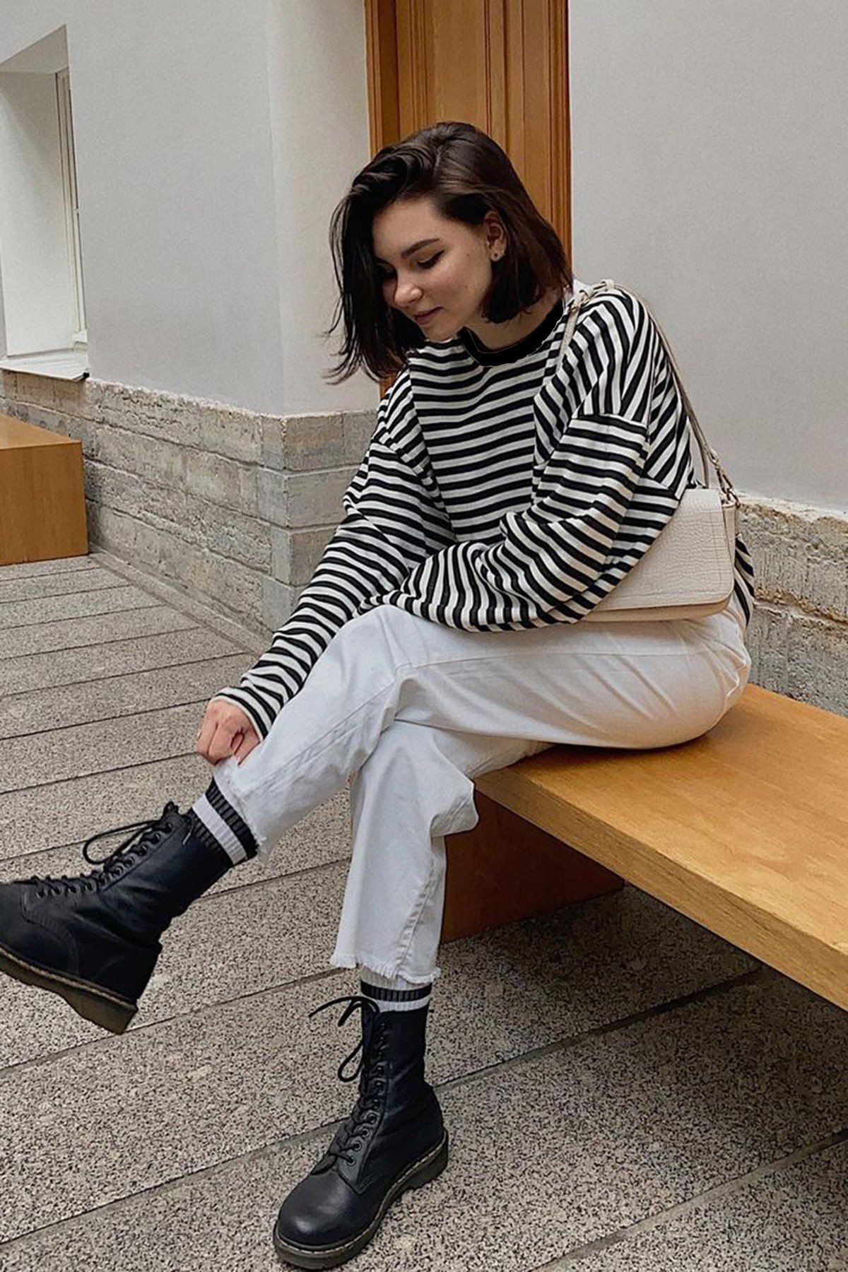 Mad Girls Siyah Sweatshirt MG980