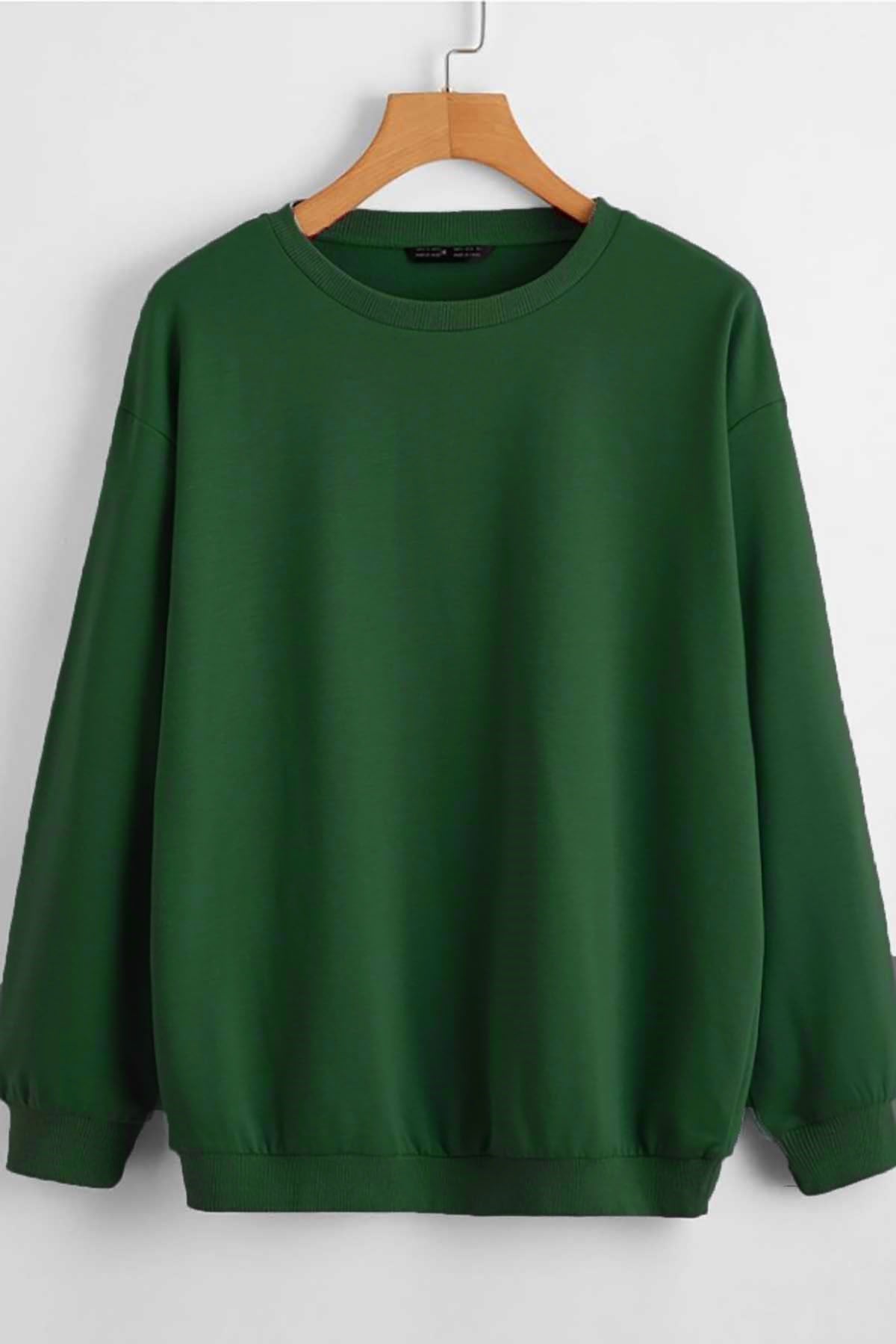 Mad Girls Green Basic Sweatshirt MG806