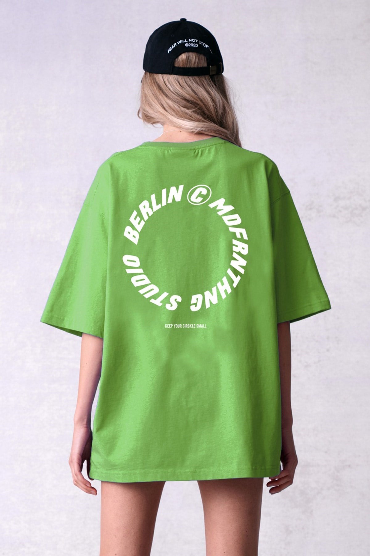 Mad Girls Yeşil Baskılı Tişört Mg1197
