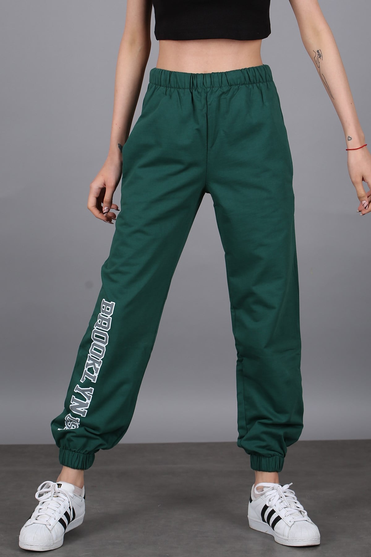 Mad Girls Green Sweatpants MG1102