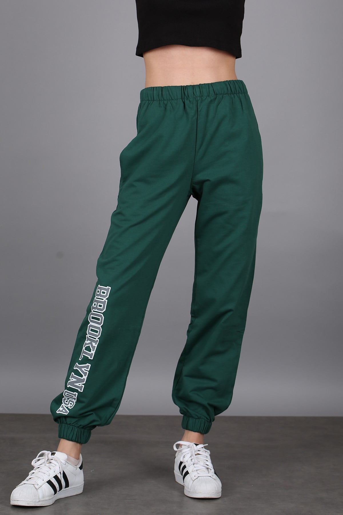 Mad Girls Green Sweatpants MG1102