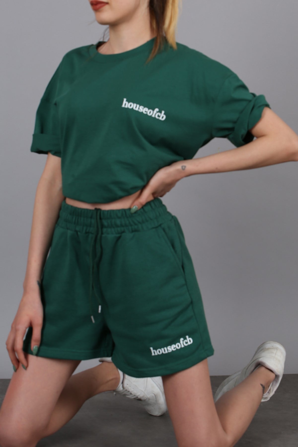 Mad Girls Green Shorts Outfit MG1410