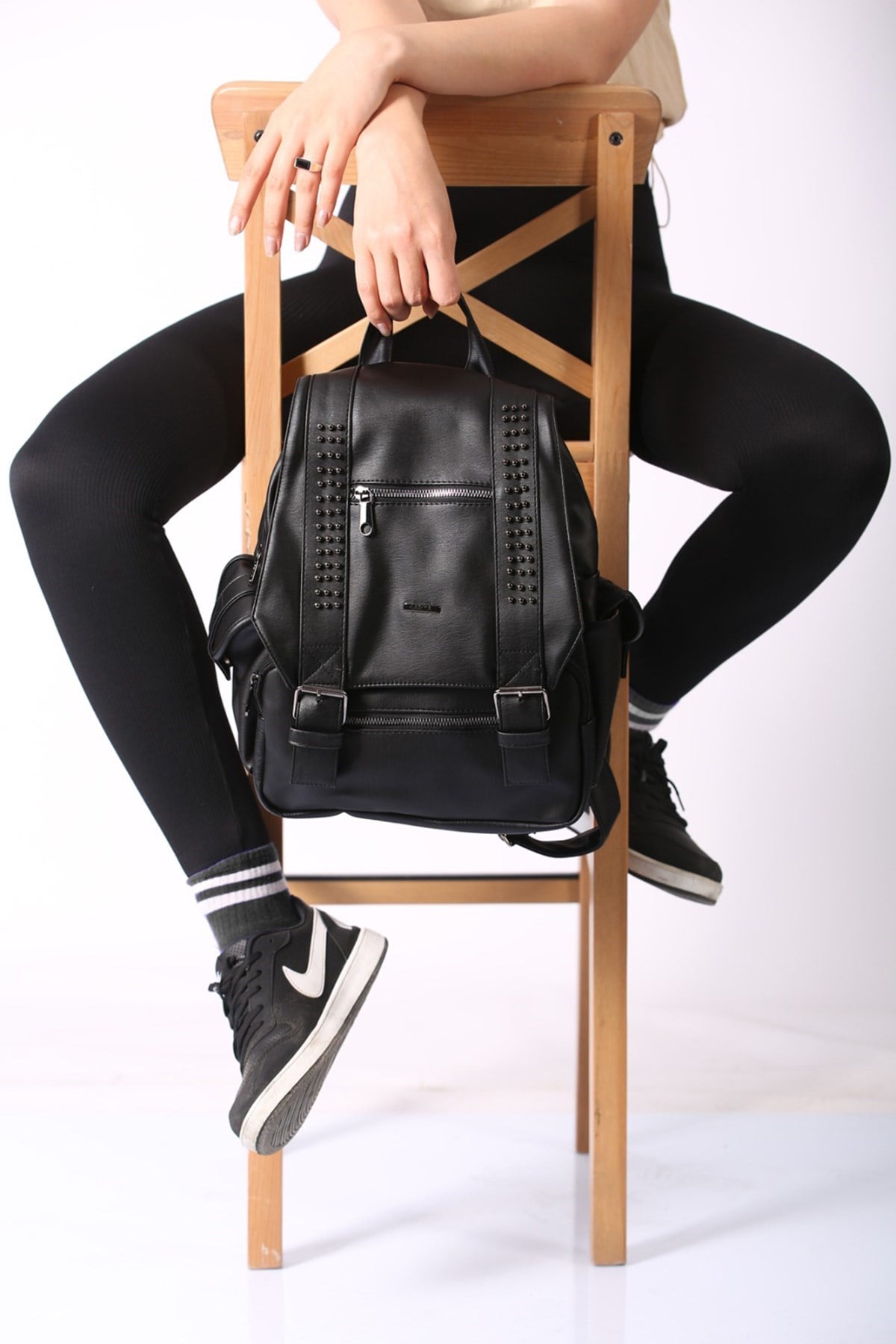 Mad Girls Yıkama Deri Sırt Çantası Mg1192