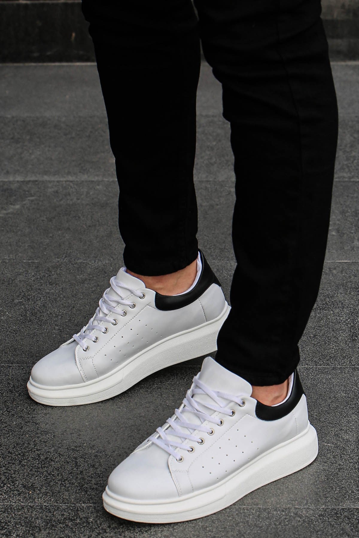 Madmext Beyaz Yüksek Taban Erkek Sneaker Ayakkabı MS107