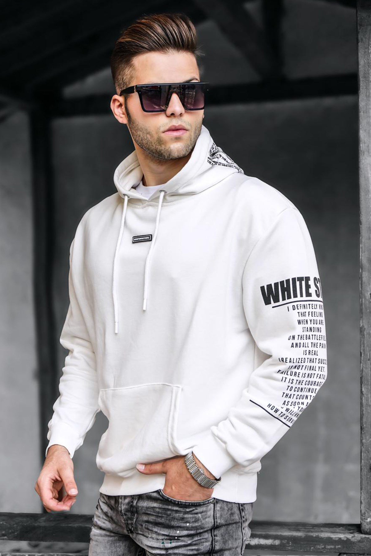 Madmext Siyah Erkek Sweatshirt 5332