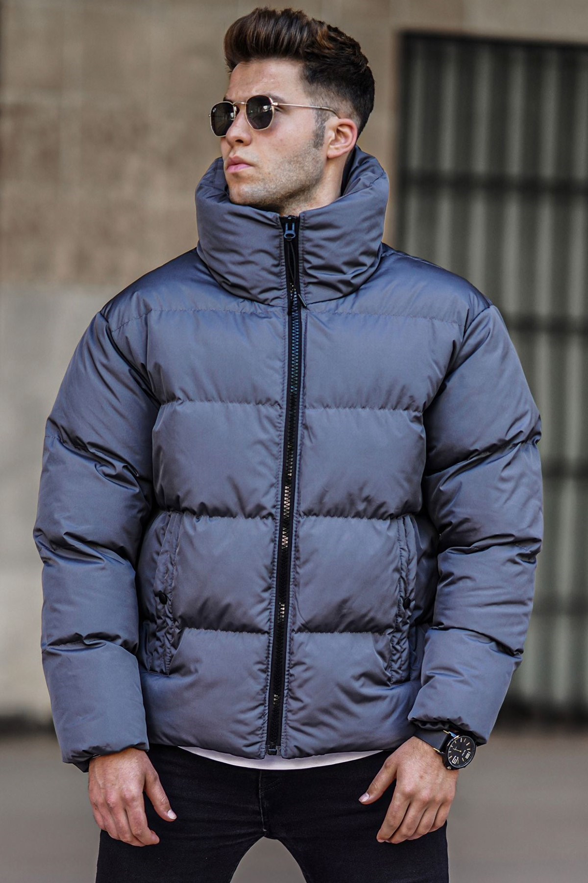 Madmext Füme Şişme Mont 5134
