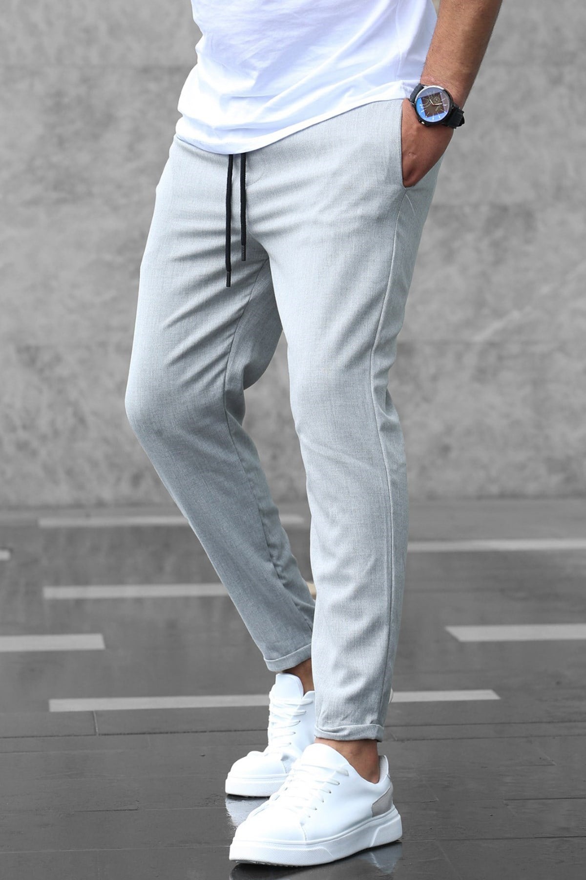 Madmext Gri Jogger Pantolon 4242