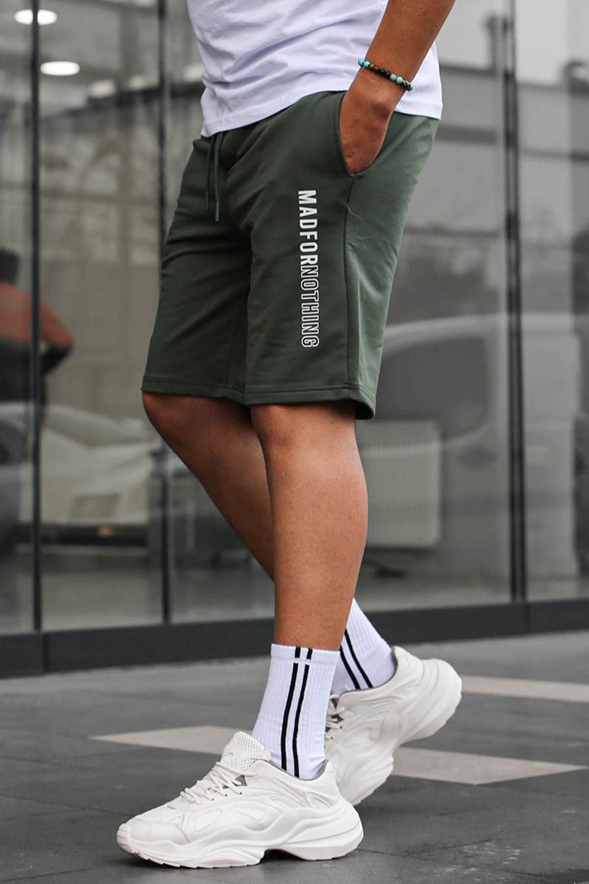 Madmext Yeşil Kapri Şort 5403