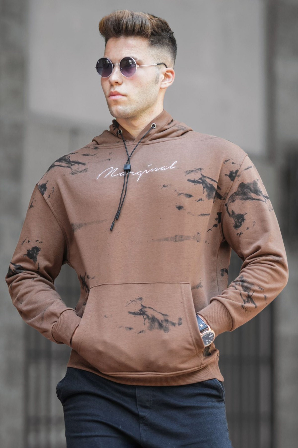 Madmext Kahverengi Erkek Sweatshirt 5291