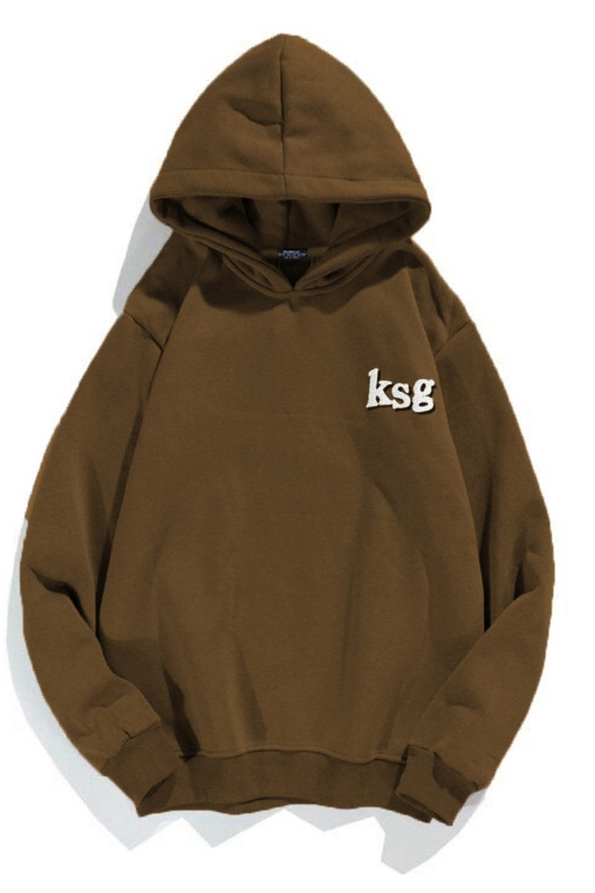 Madmext Kahverengi Oversize Erkek Sweatshirt 5337
