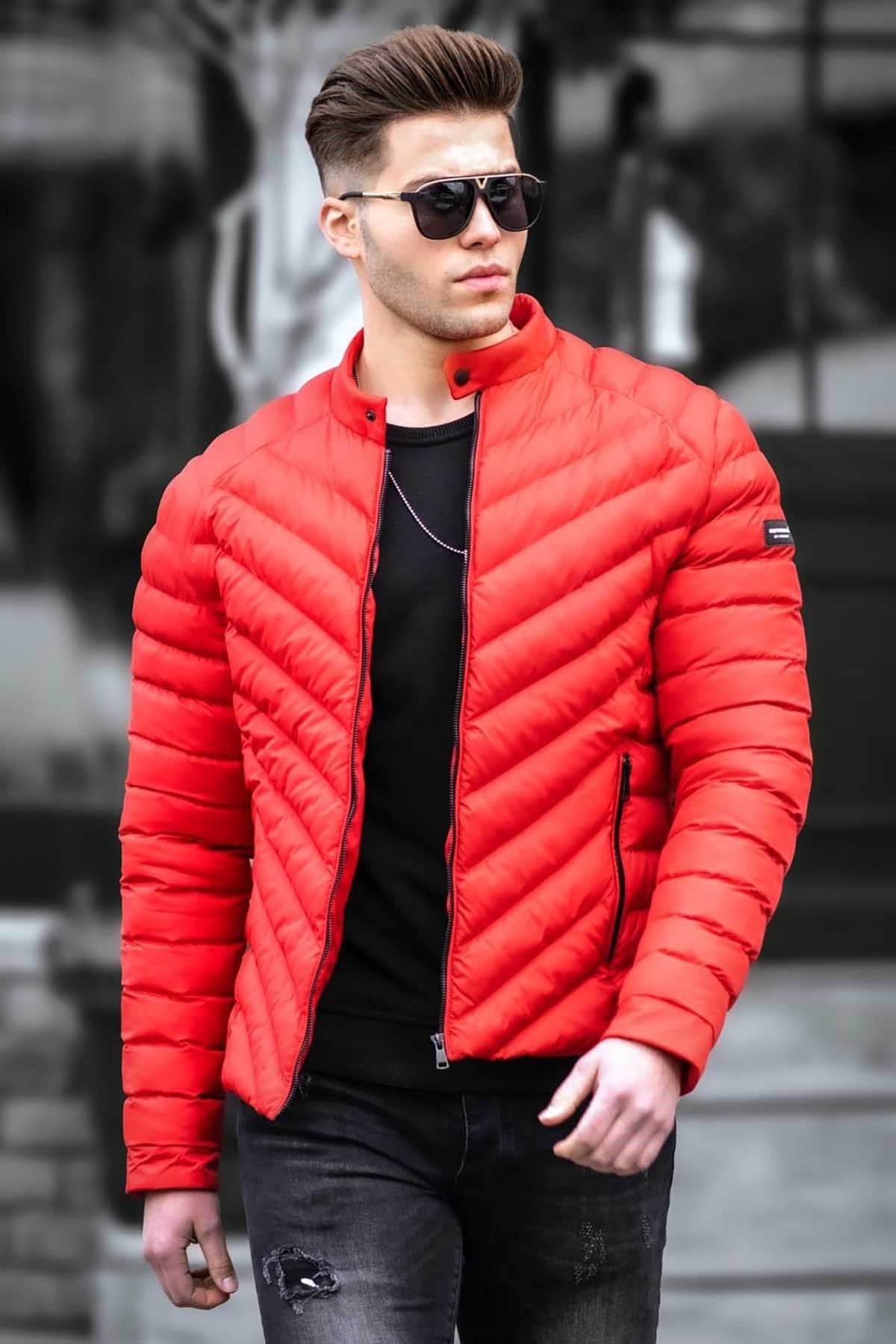 Madmext Red Down Coat 5057