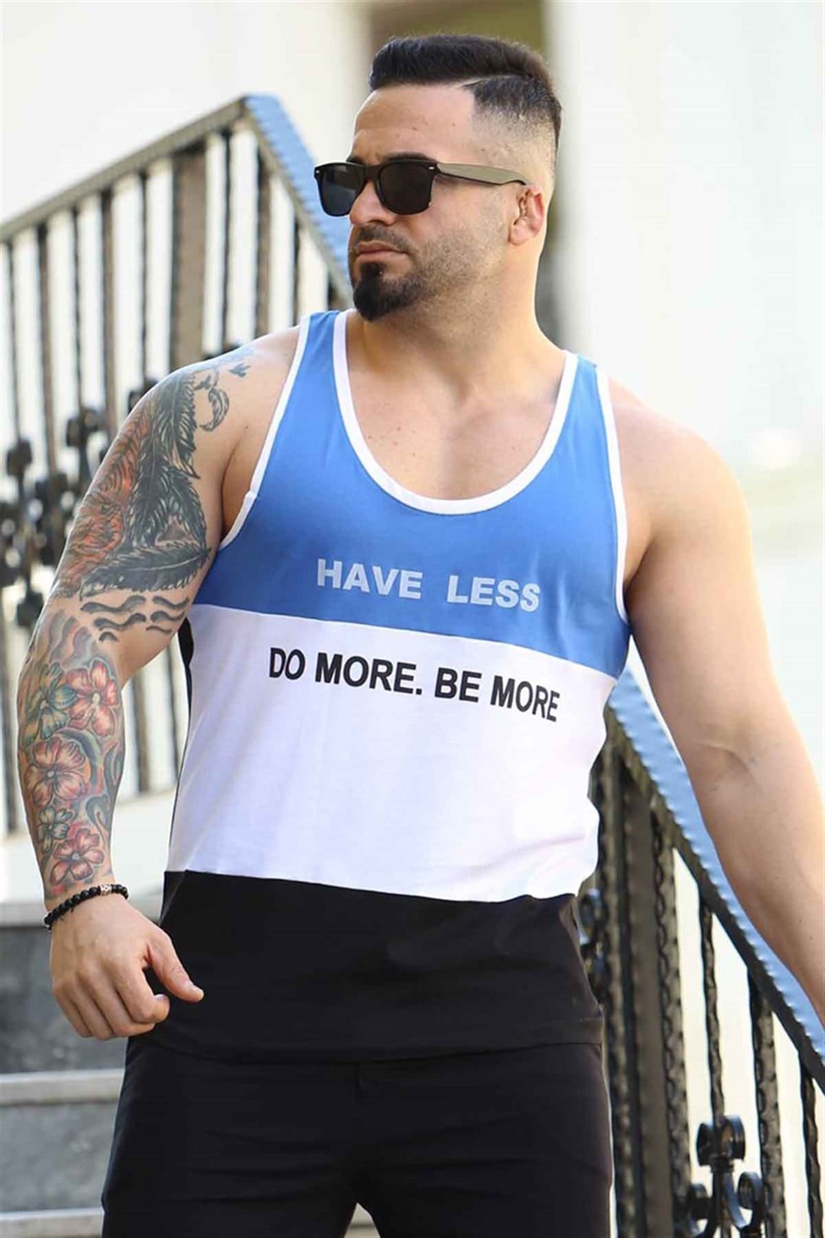 Madmext Three-Tone T-shirt for Men