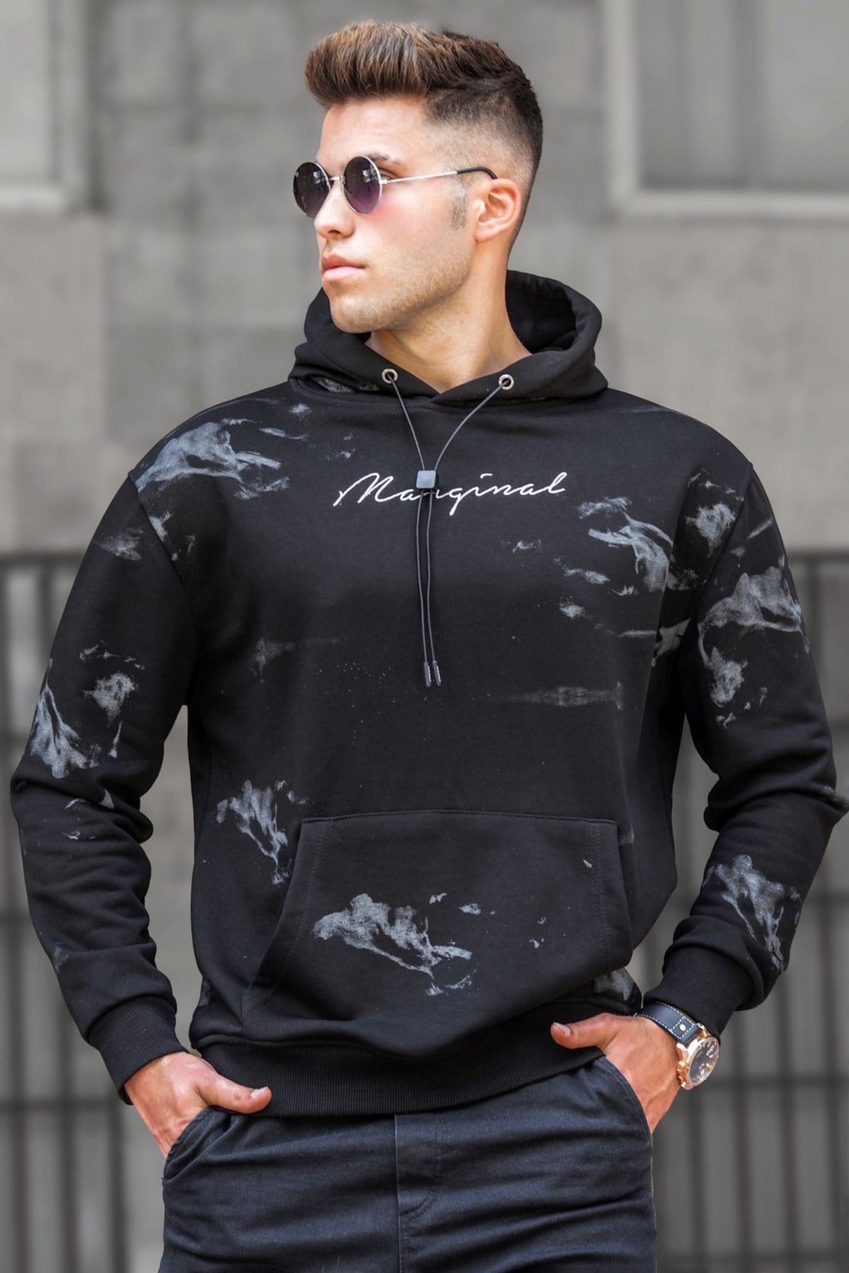 Madmext Siyah Erkek Sweatshirt 5291