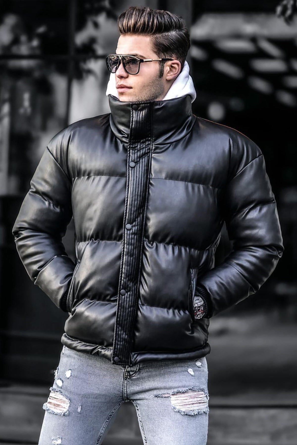 Madmext Siyah Şişme Mont 5065