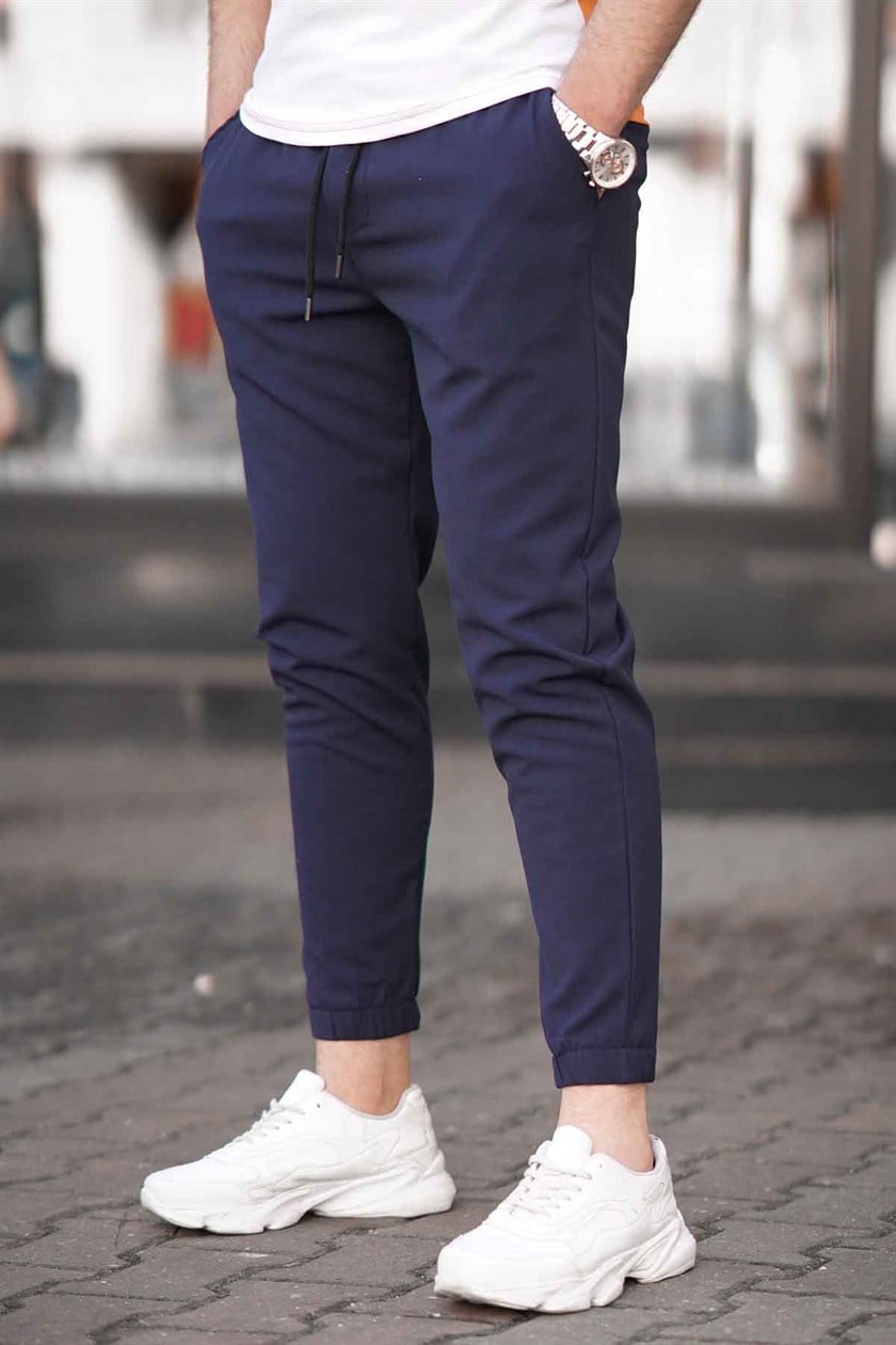 Madmext Slim Fit Lacivert Jogger Erkek Pantolon 4804