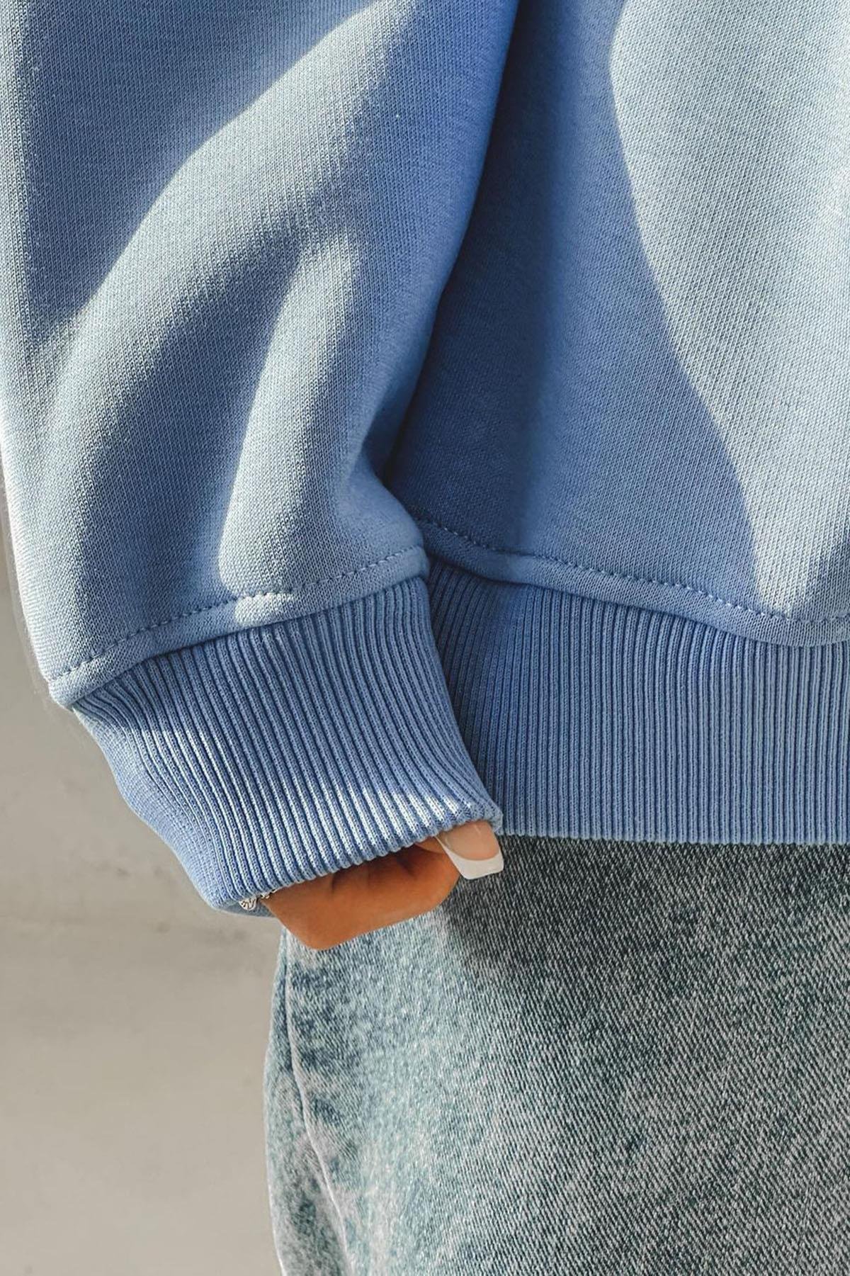 Mavi Bisiklet Yaka Basic Sweatshirt MG1559