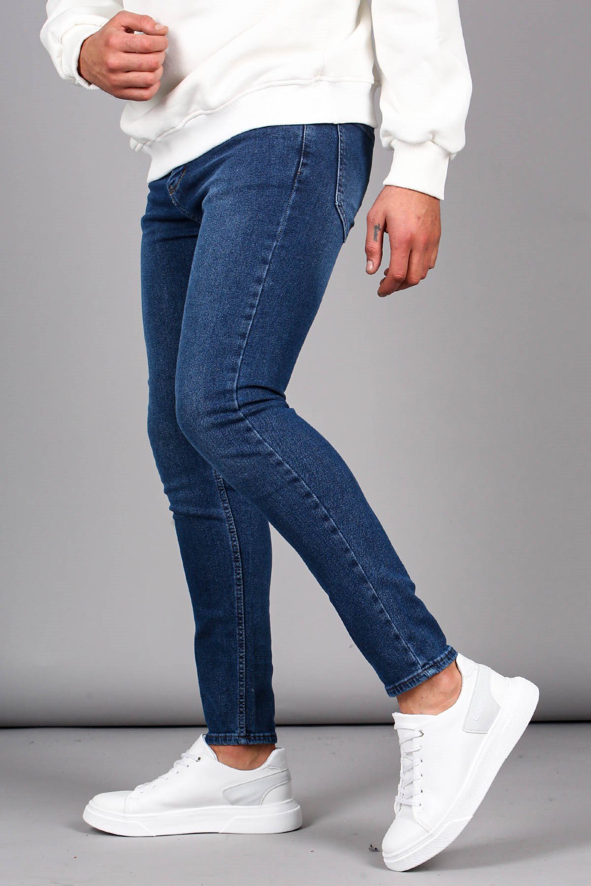 Mavi Full Likralı Taşlanmış Skinny Fit Erkek Jean 6327