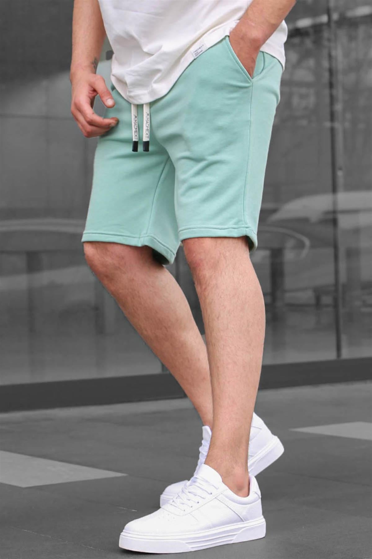 Mint Yeşili Basic Erkek Şort 6505