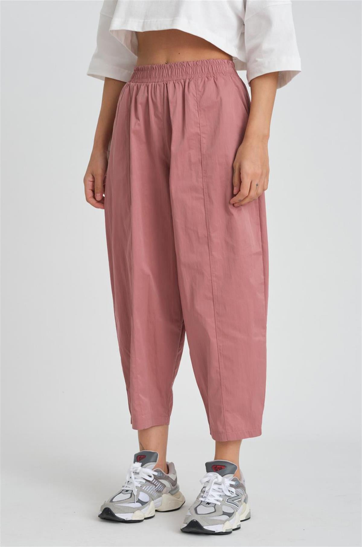 Pembe Beli Lastikli Balon Pantolon MG1833