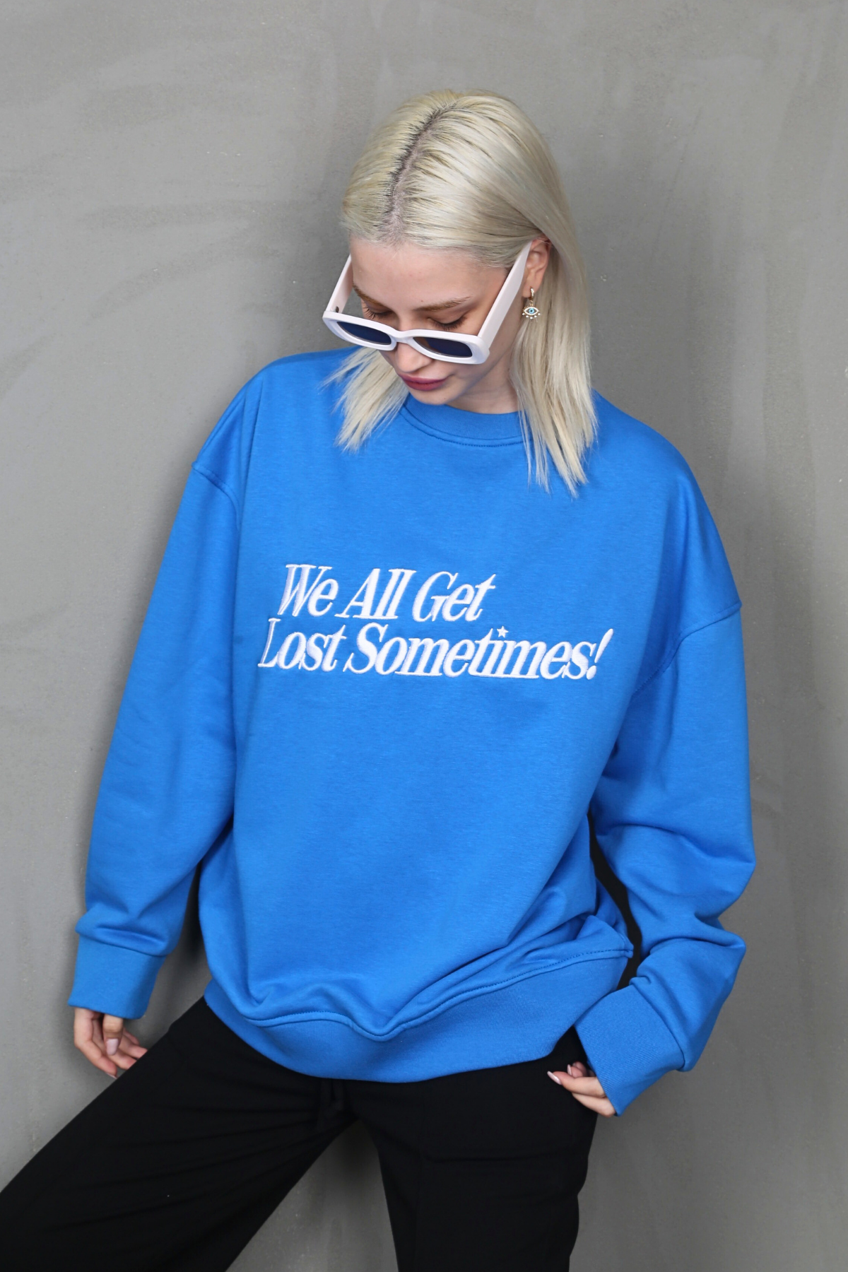 Saks Baskılı Sweatshirt MG1901