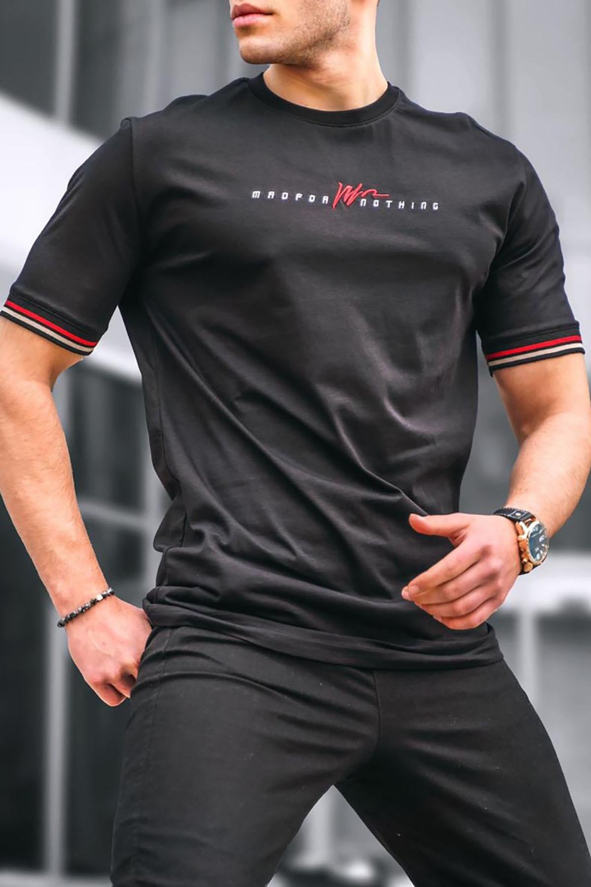 Men Basic Black T-Shirt