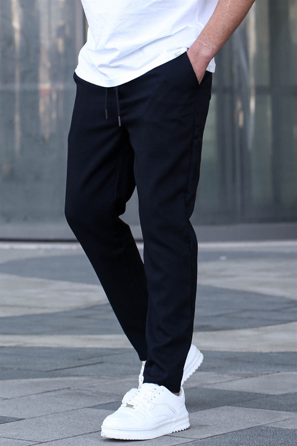 Black Regular Fit Jogger Trousers 5481