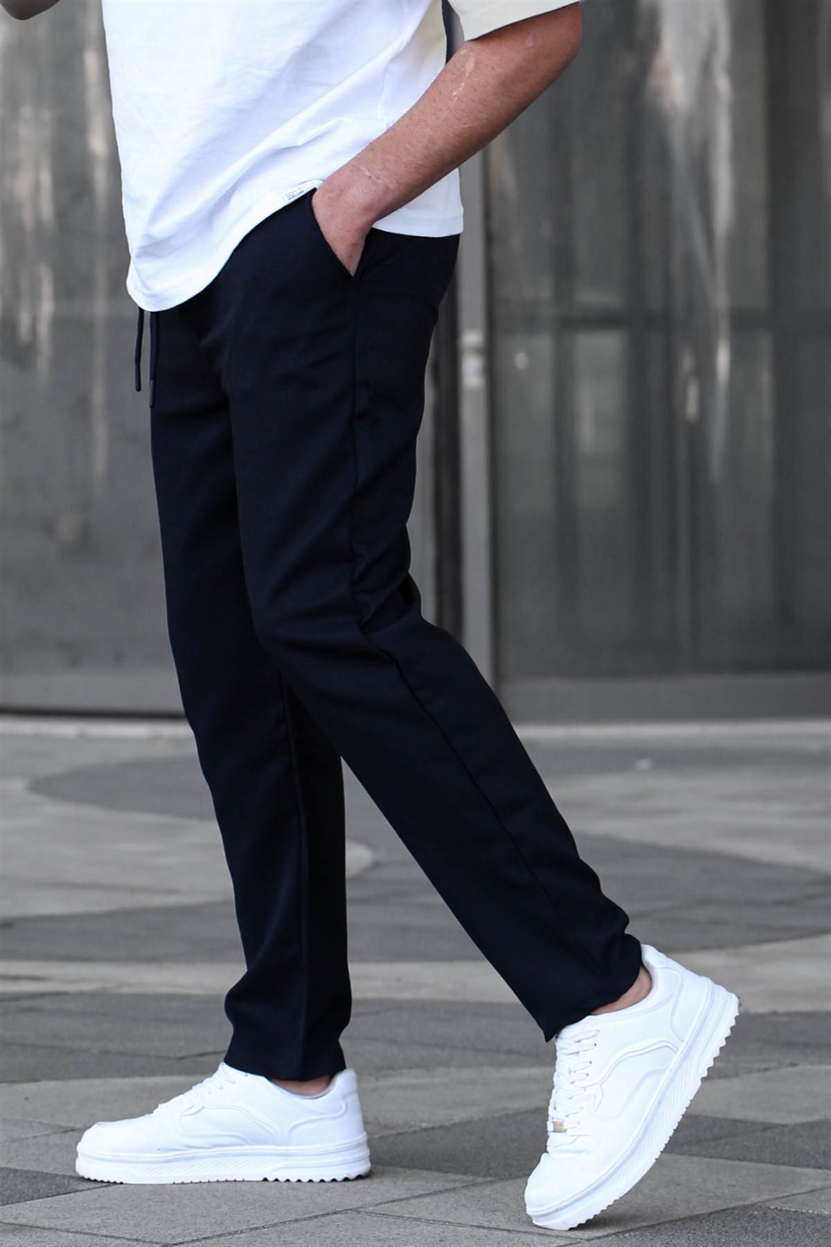 Black Regular Fit Jogger Trousers 5481