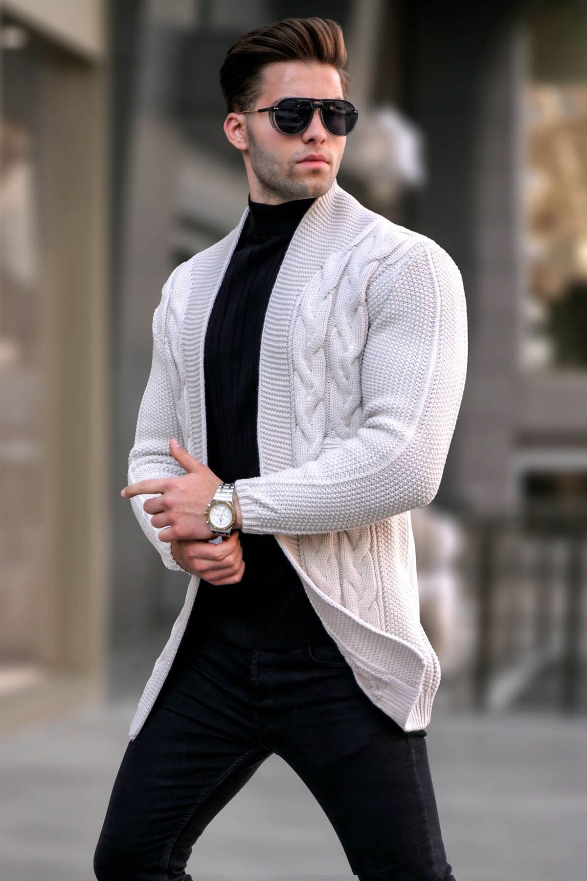 Taş Basic Örgü Hırka 5996