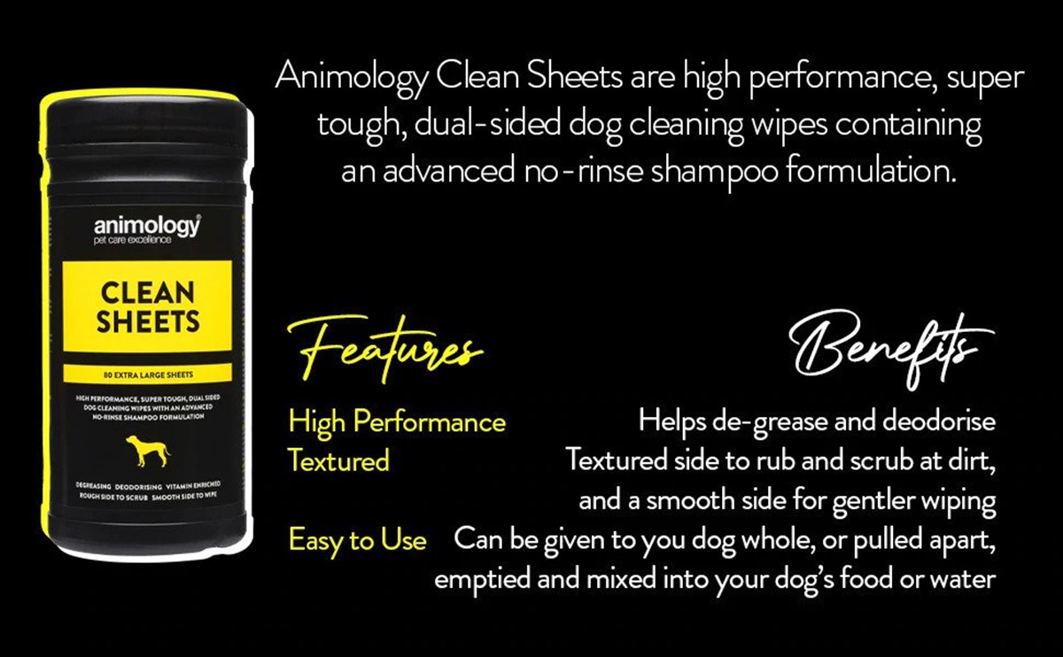 Animology Clean Sheets (80 pack) - ACS80