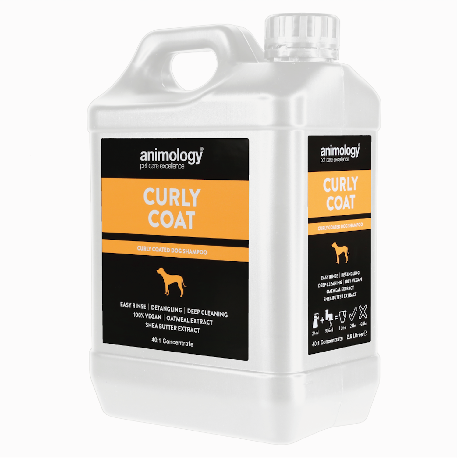 Animology Curly Coat Kıvırcık Tüylü Köpeklere Özel 40:1  Konsantre Köpek Şampuanı 2.5 Lt - ACCPRO25